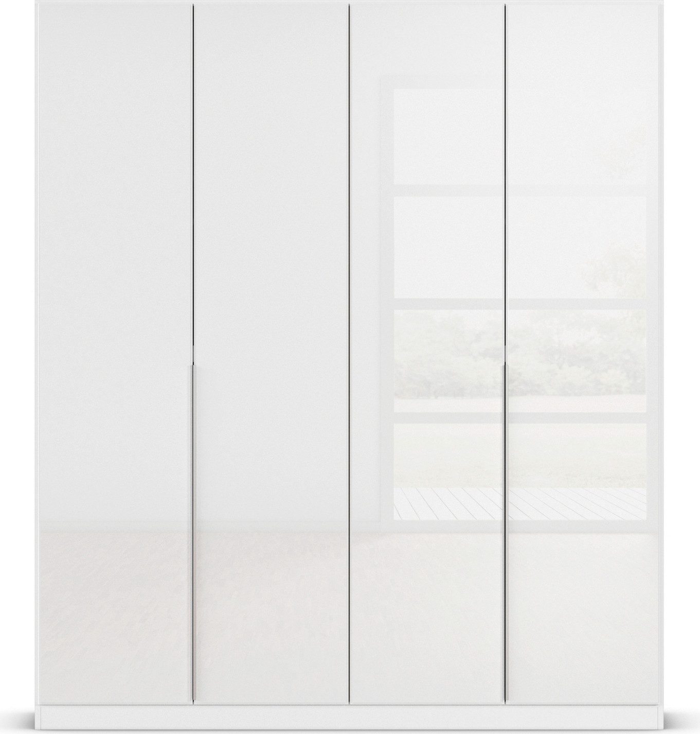 rauch Draaideurkast Kledingkasten kast garderobe AGORDO met glazen front doordachte binnenuitrusting, in 6 breedtes en 2 hoogtes made in germany
