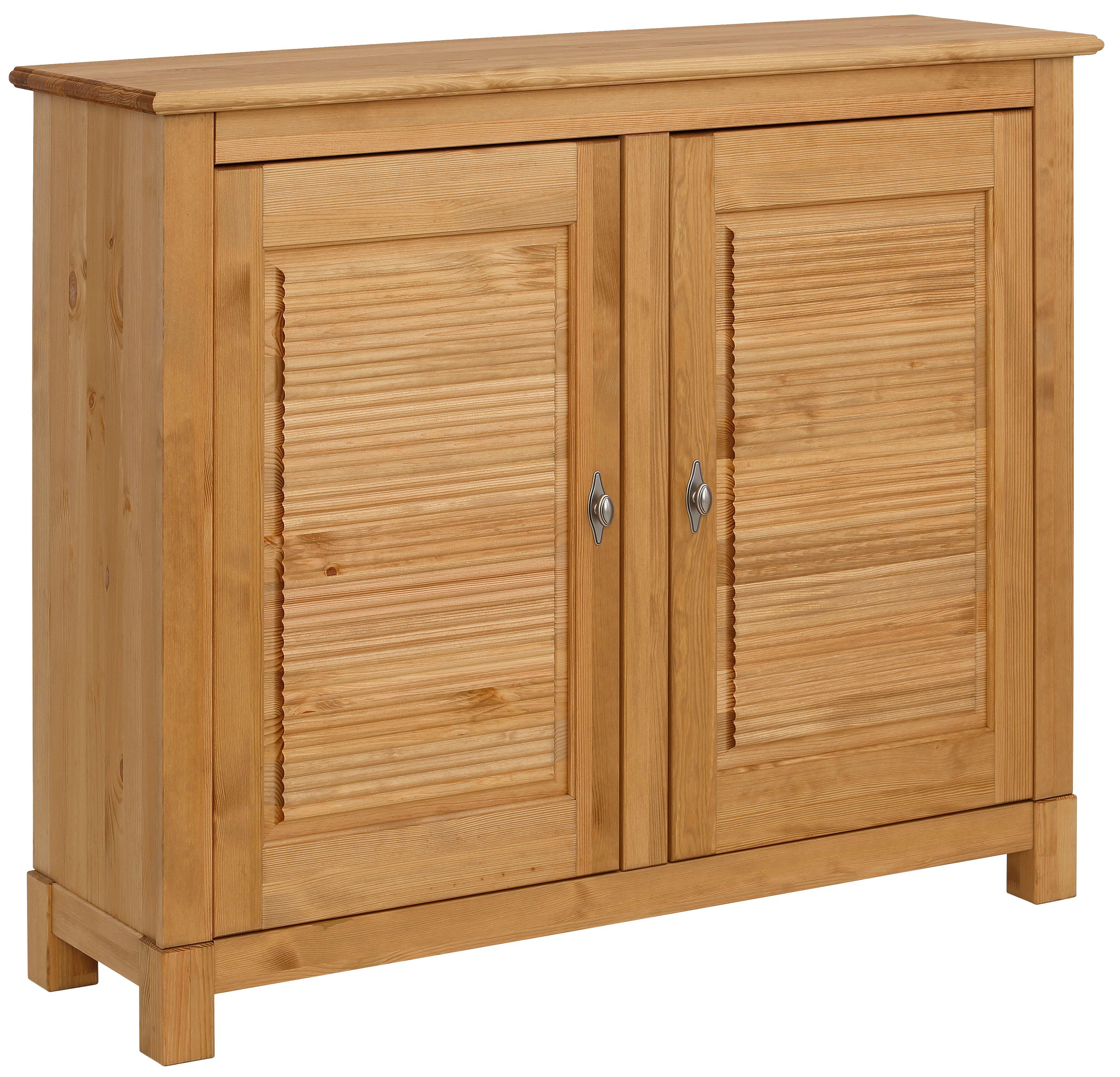 Home affaire Kast Rauna Breedte 118 cm, van massief grenen dressoirs bruin