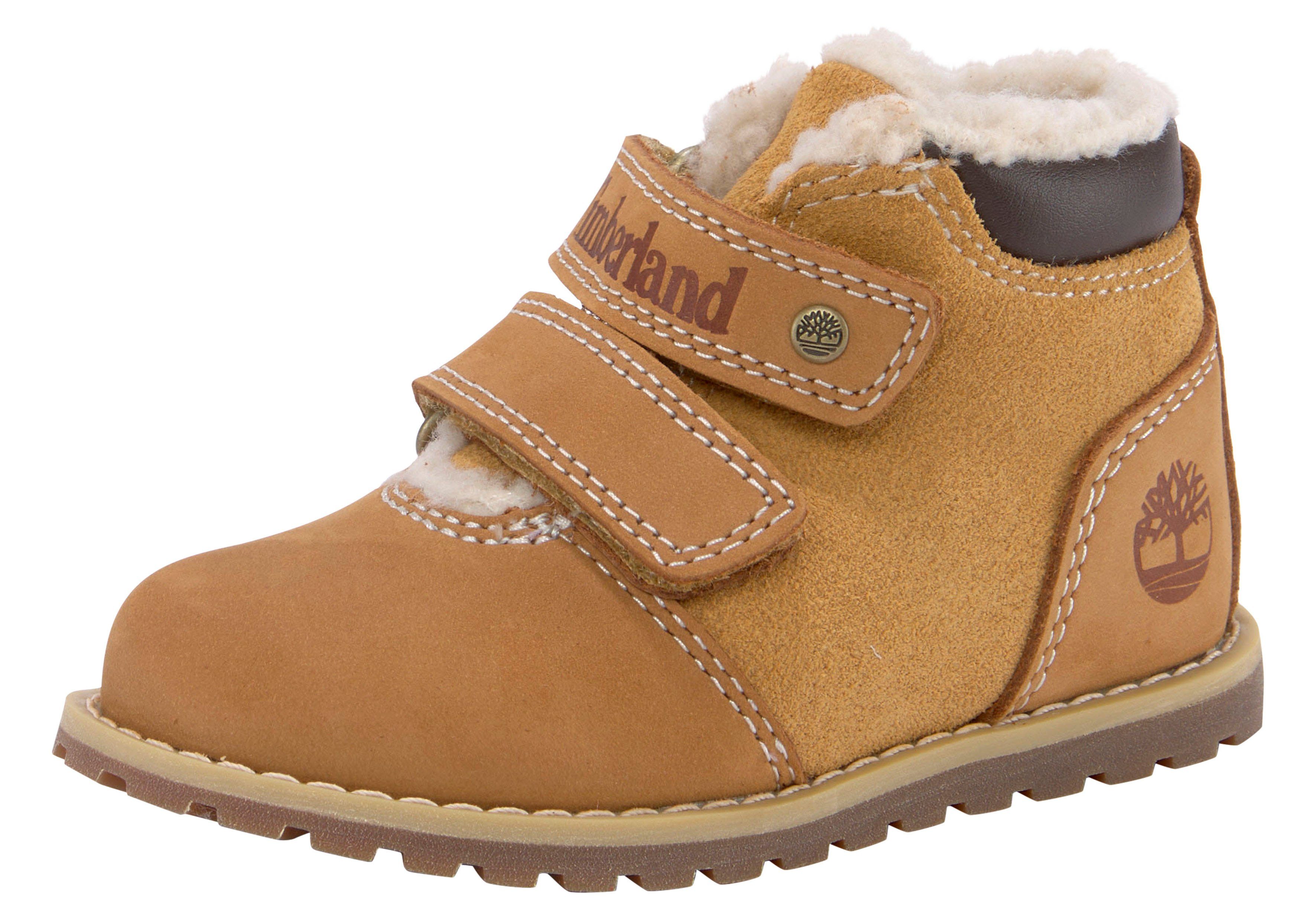 Timberland Klittenbandboots POKEY PINE MID WARM LINED HOOK & LOOP BOOT Winterlaarzen snowboots winterschoenen gevoerd