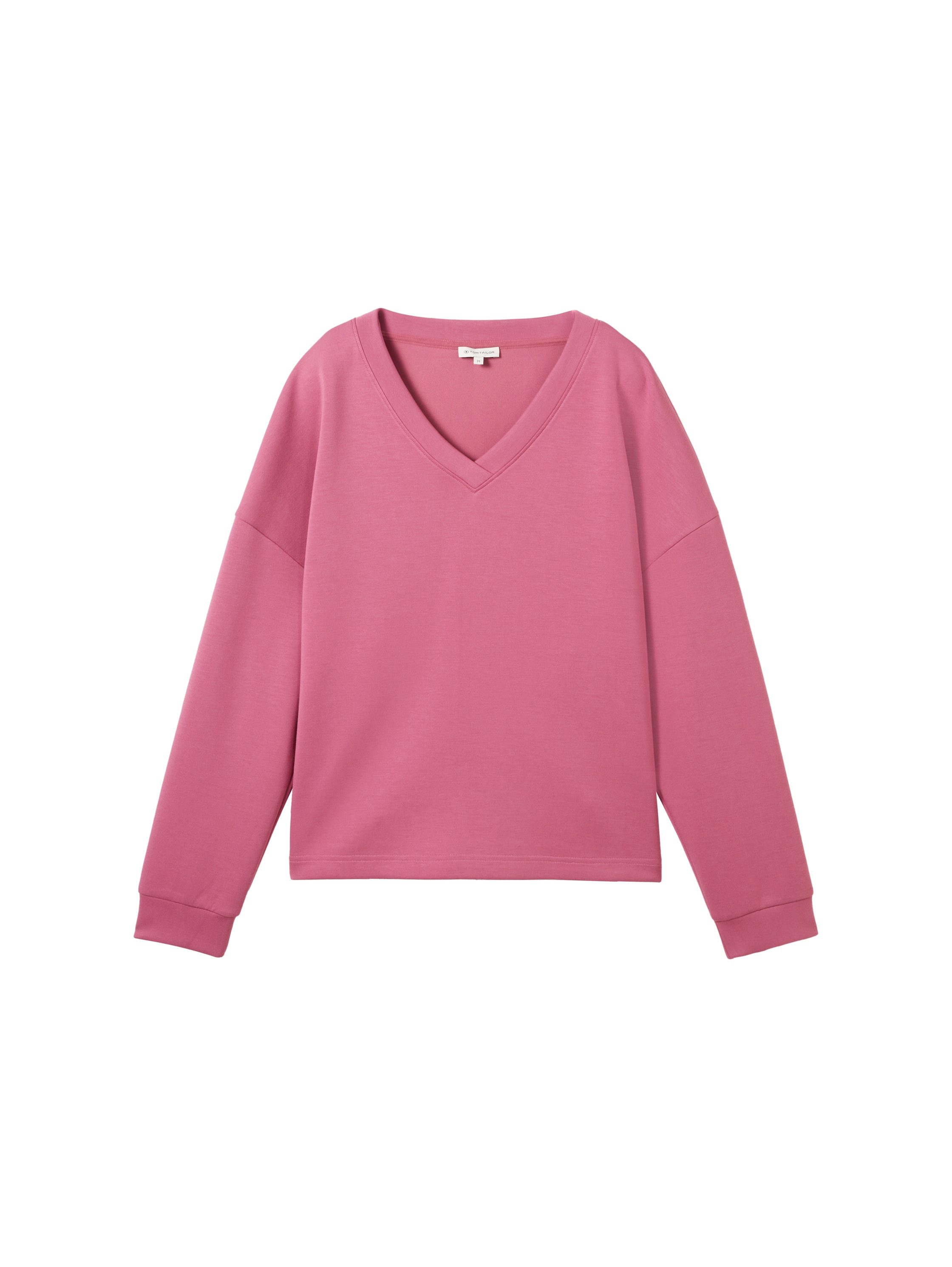 Tom Tailor Sweatshirt Scuba met v-hals