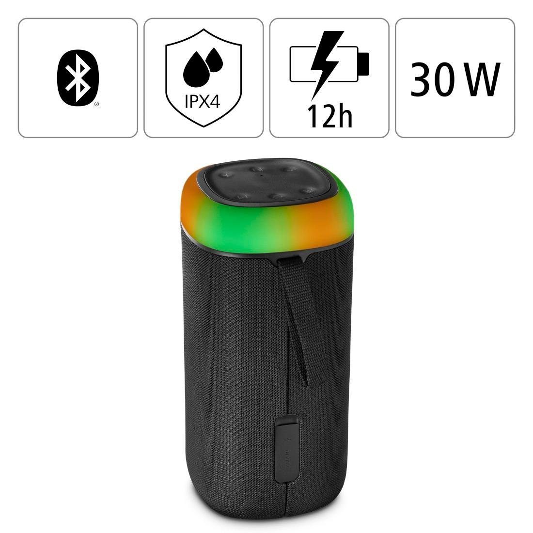 Hama Bluetooth luidspreker Bluetooth box led 30 W Xtra bas 360ᵒ geluid, waterdicht volgens IPX4