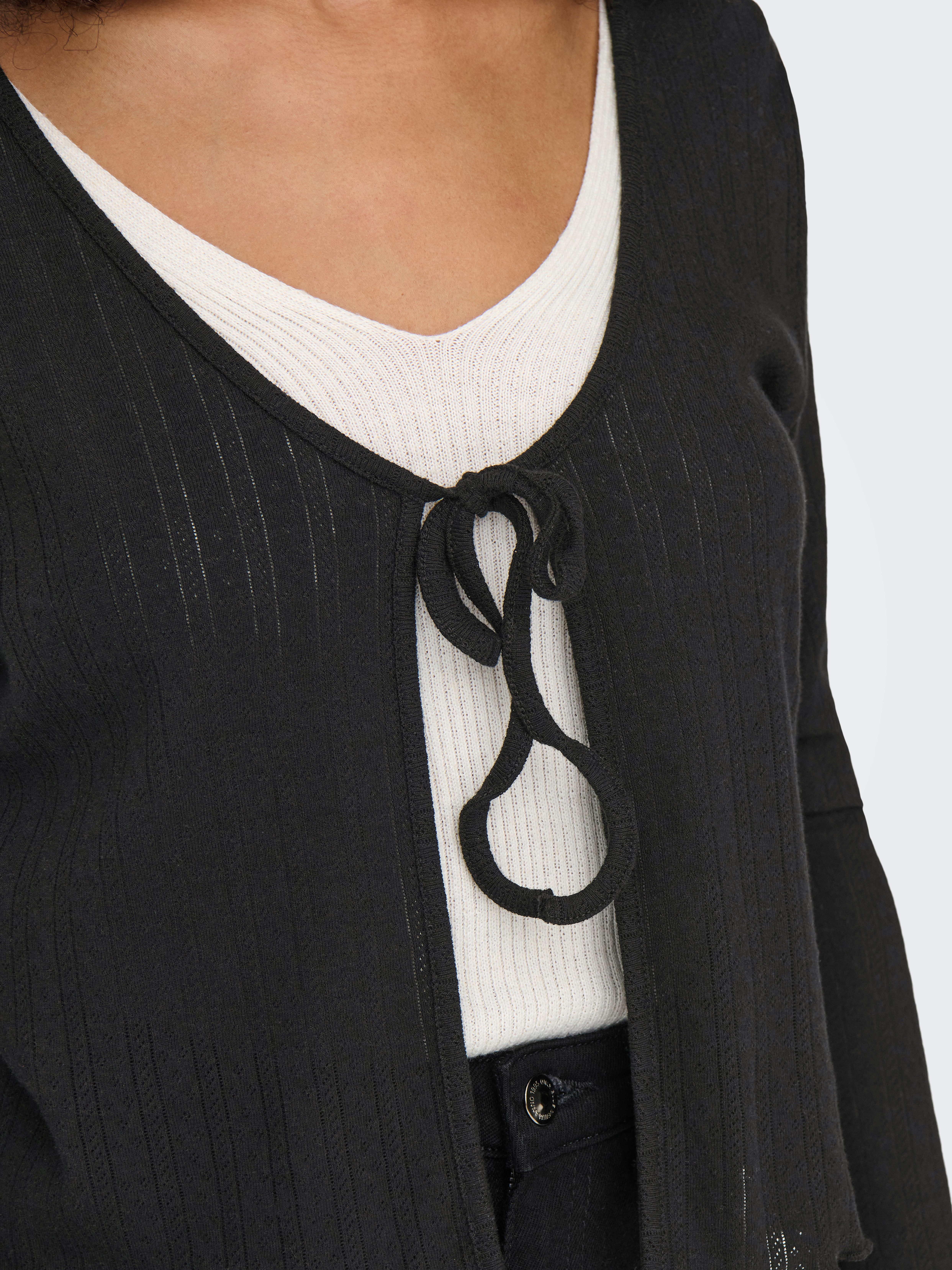 Only Vest ONLCARLOTTA L/S STRING CARDIGAN JRS