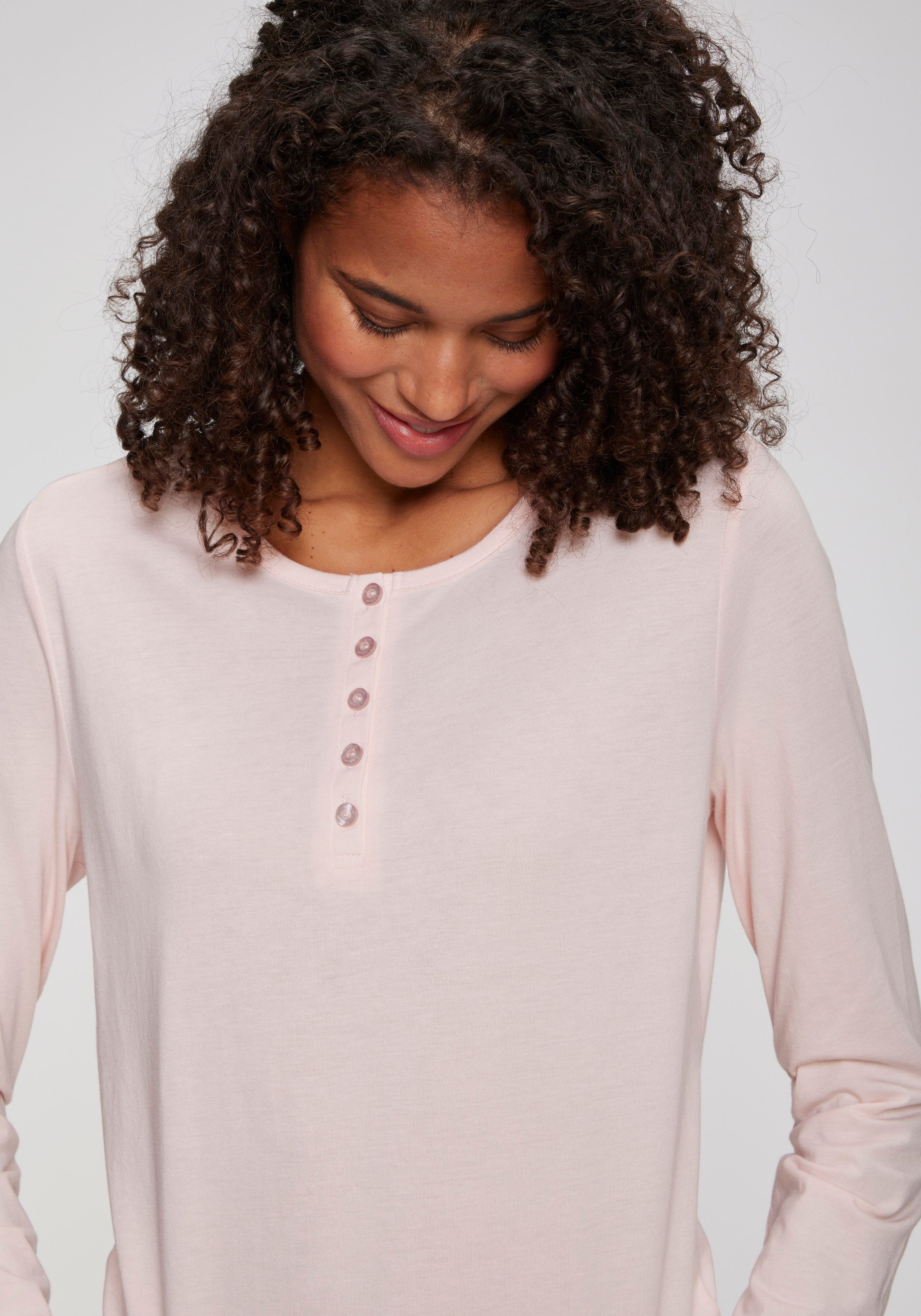 s.Oliver RED LABEL Beachwear Pyjama top Met korte knoopsluiting