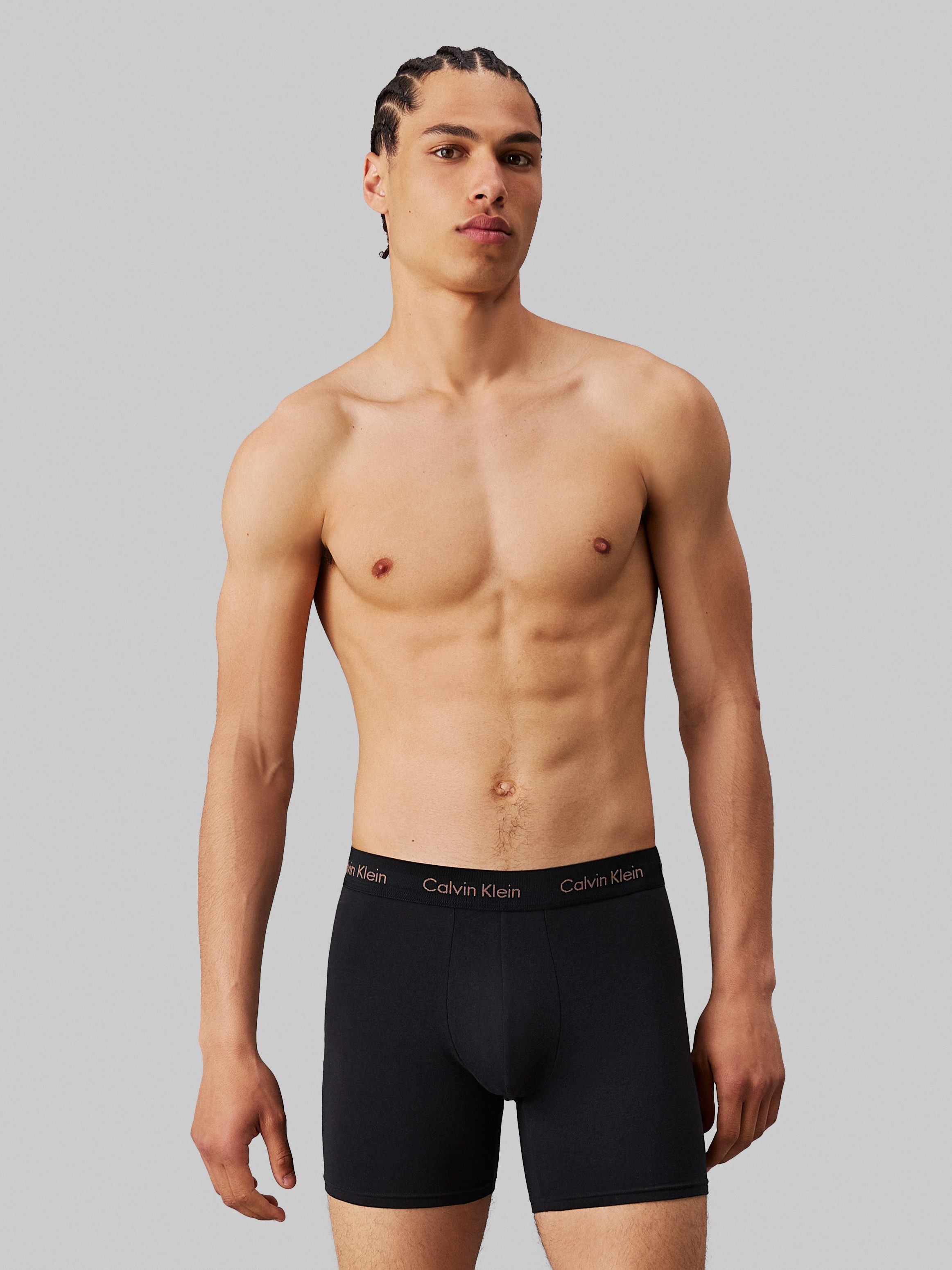 Calvin Klein Boxershort CK lange boxer met langere pijpen (set 3 stuks)