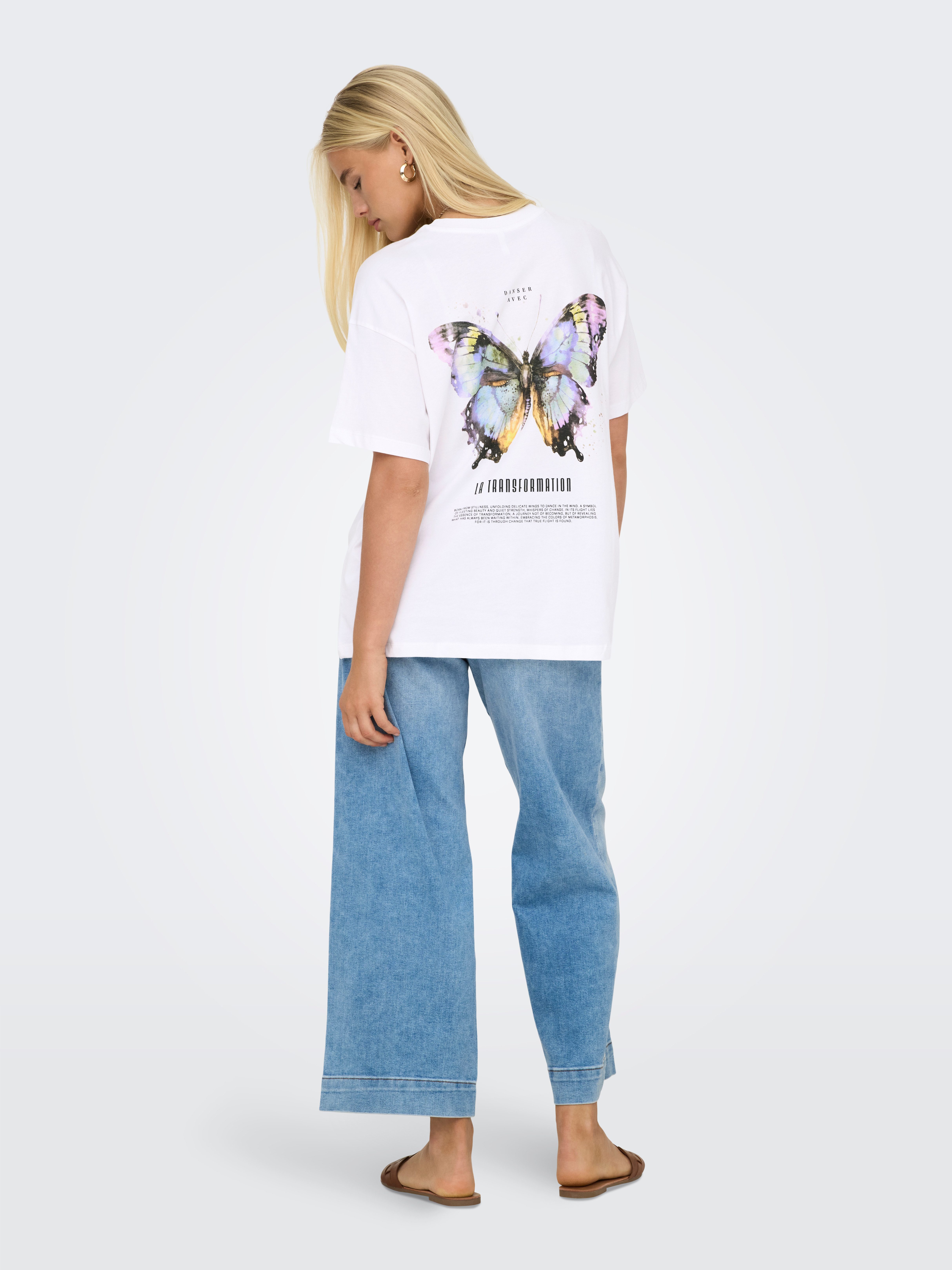 Only Shirt met korte mouwen ONLVIVVI LIFE S/S LOVELY TOP JRS