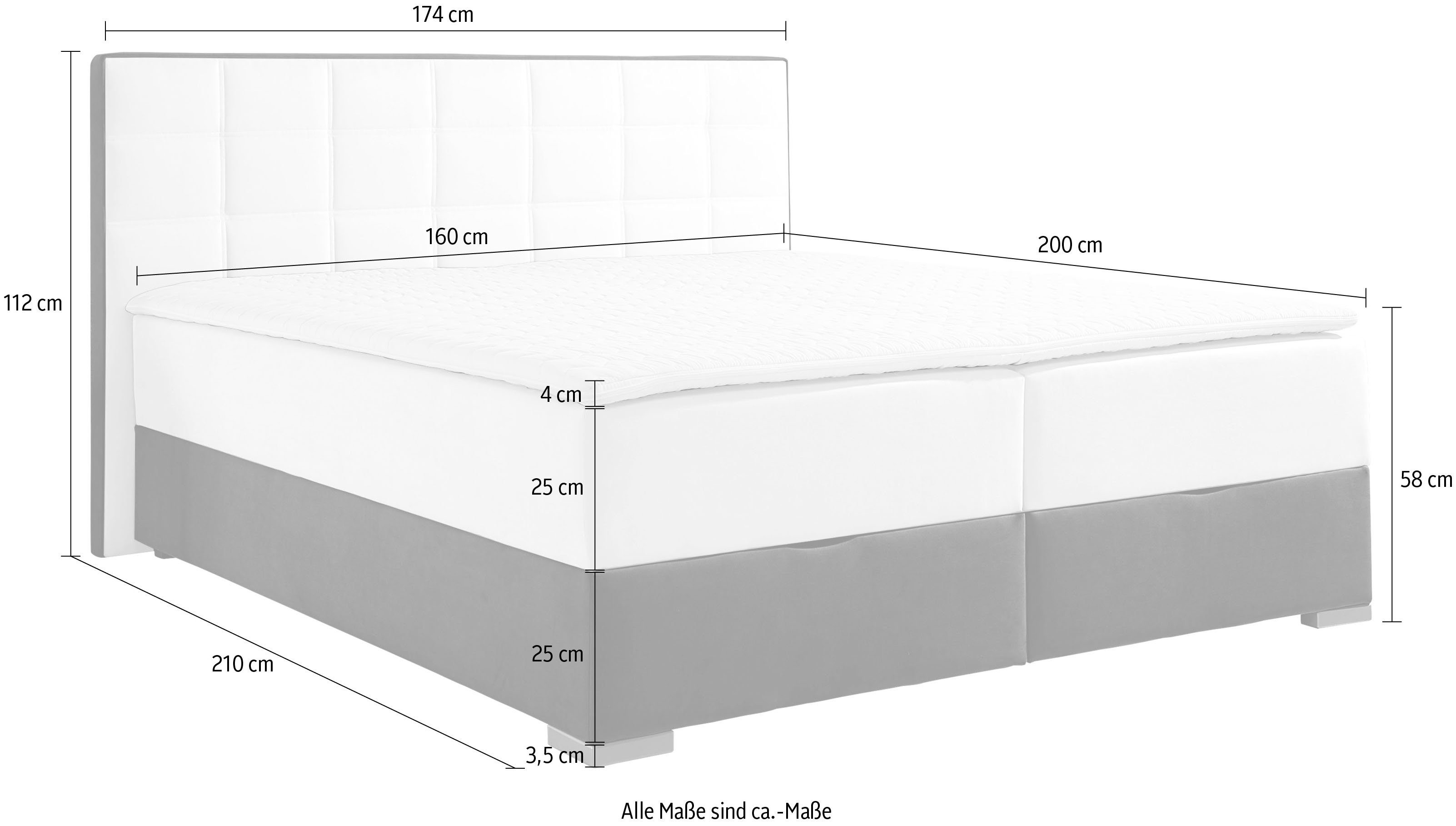 Maintal Boxspring met bedkist en topmatras