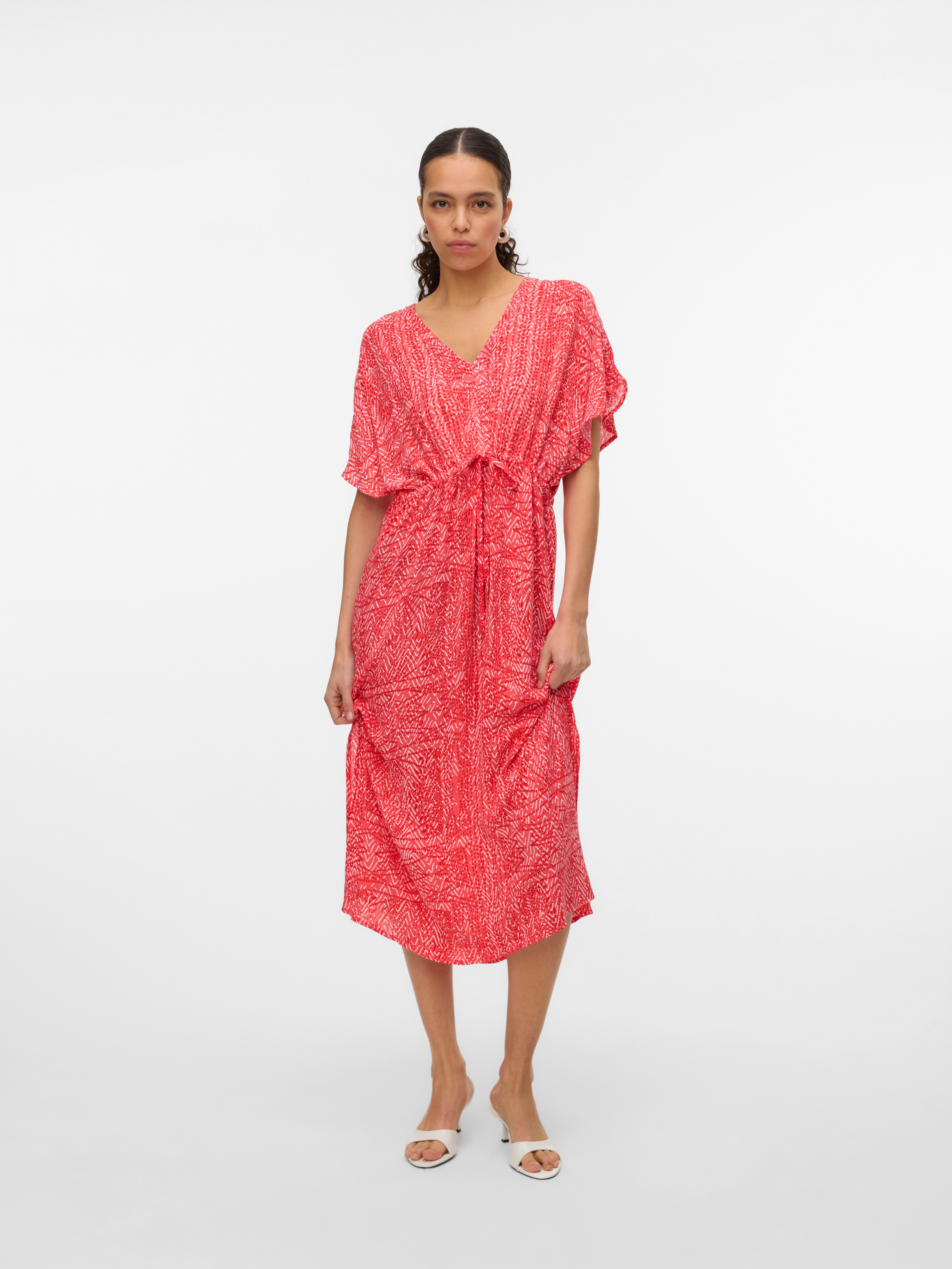 Vero Moda Maxi-jurk VMMENNY SS 7/8 KAFTAN WVN GA