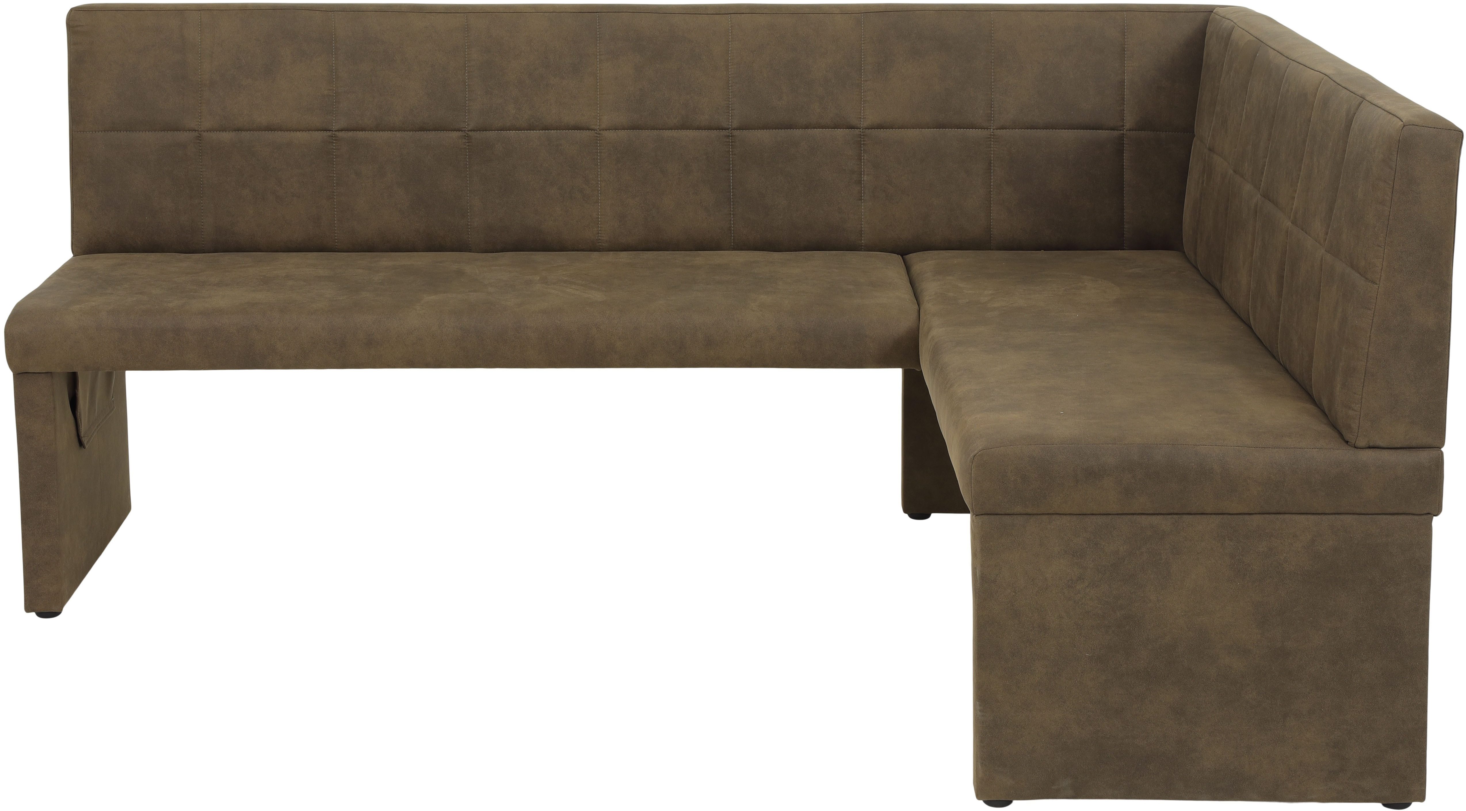 HELA Eethoek Spree Eettafel 140x90 cm met dikke rand, microvezel bekleding(4-delig)