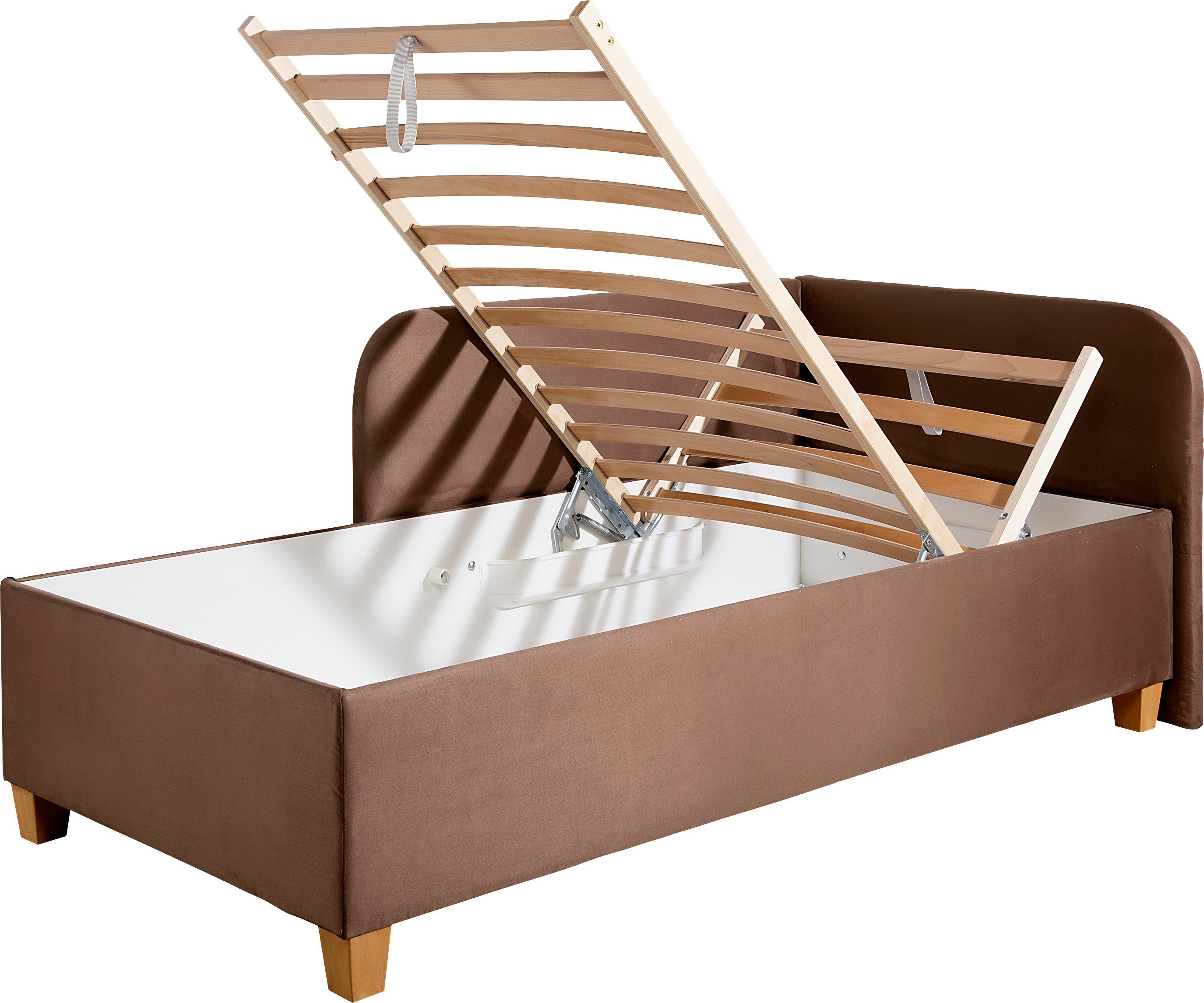 Maintal Bed Aolana met bedkist, in 2 breedten, binnenvering- of bonell-matras ter keuze
