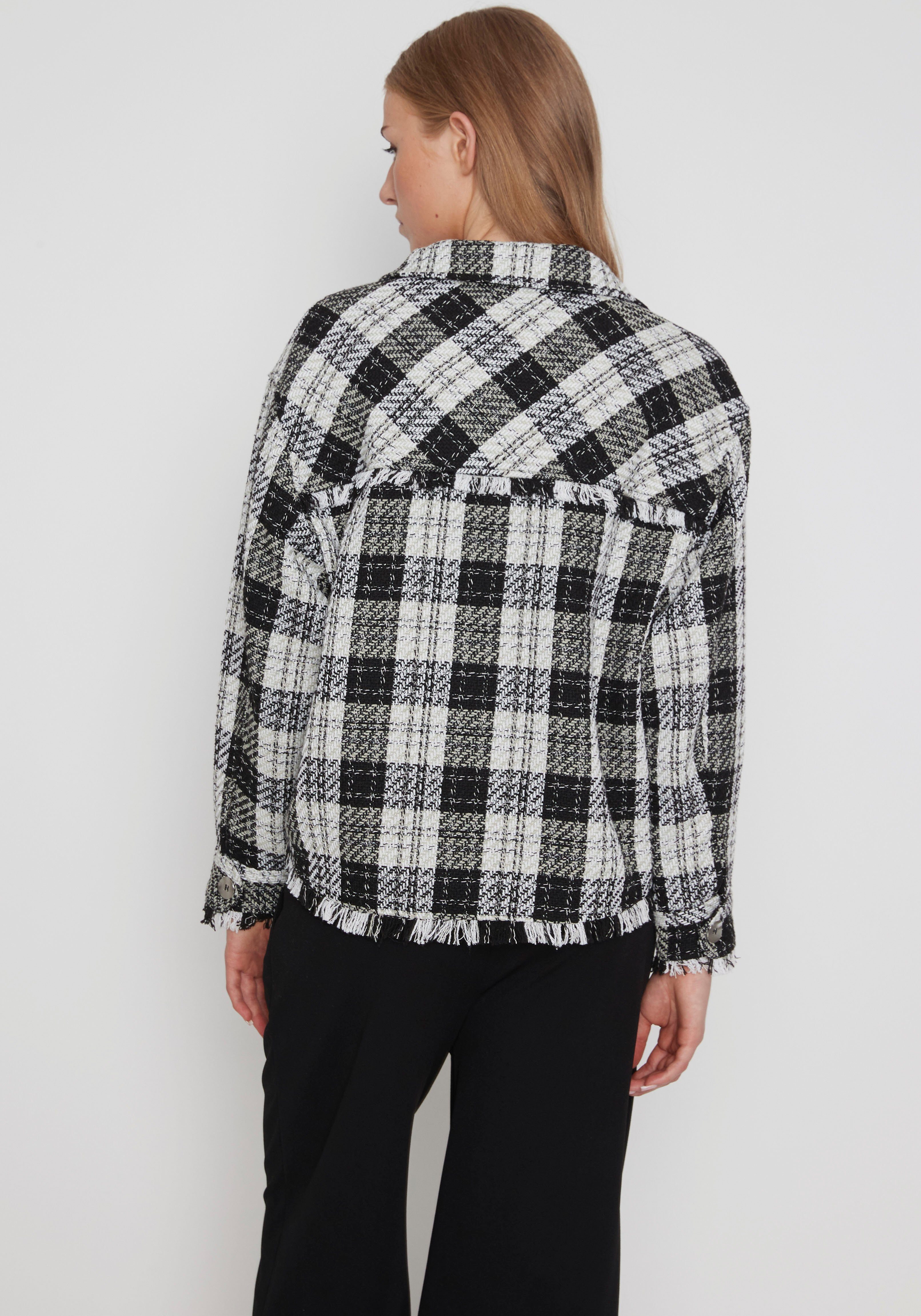 HaILYS Geruite blouse Modell: LS P BL Olive