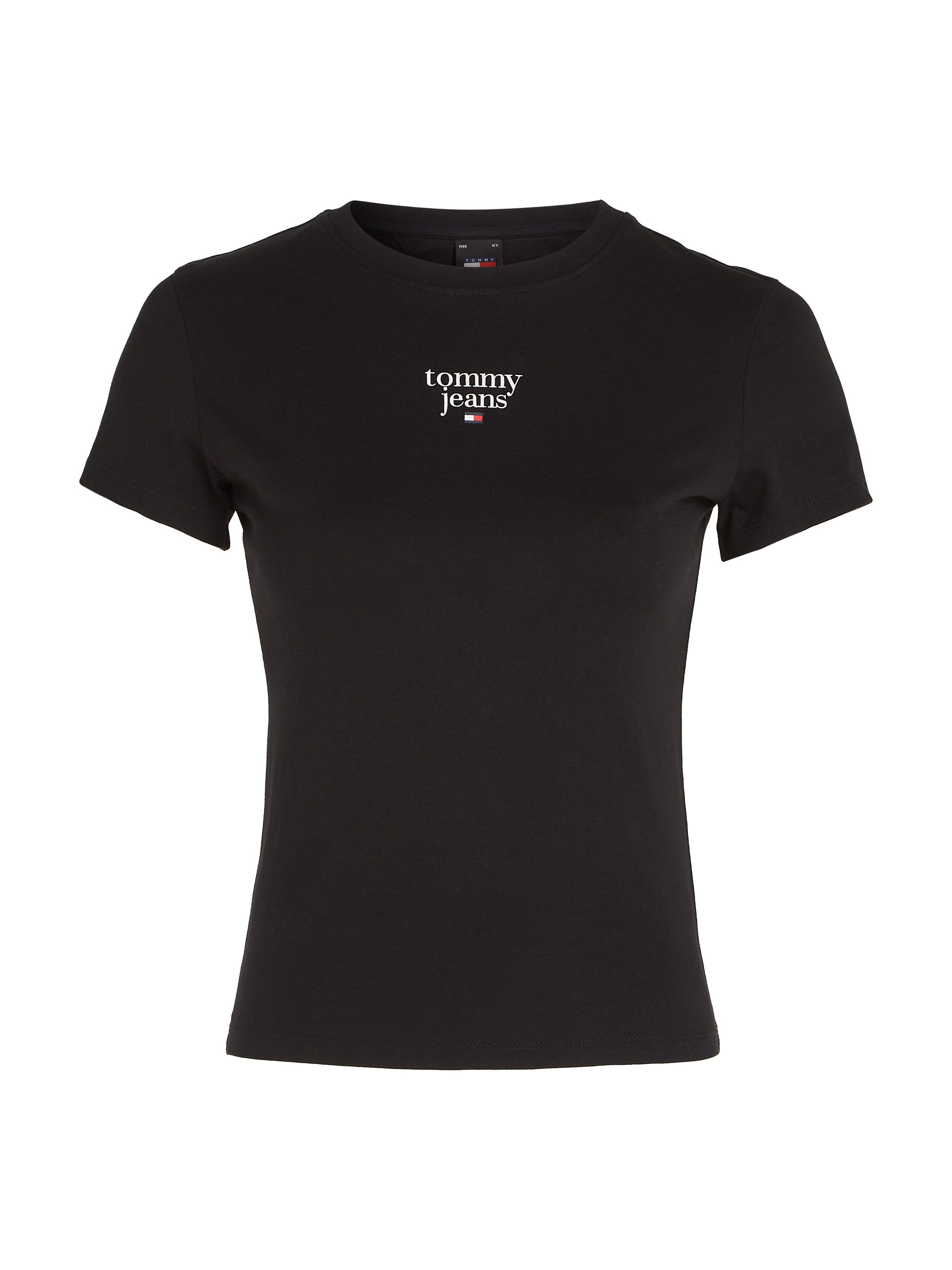 Tommy Jeans Curve T-shirt TJW SLIM ESSENTIAL LOGO1 TEE EXT in grote maten met logo-opschrift