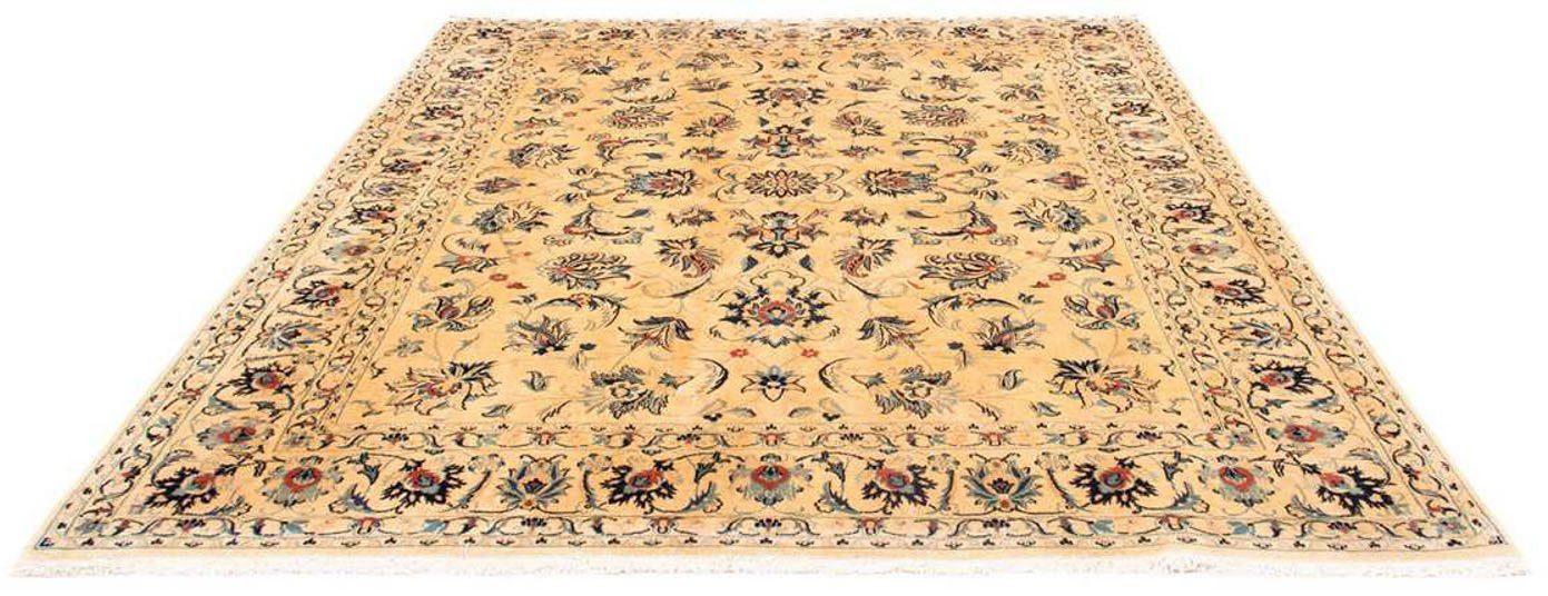 morgenland Wollen kleed Maschad bloemmotief beige 295 x 249 cm Uniek exemplaar met certificaat