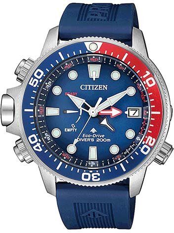 Citizen Duikhorloge Promaster Eco-Drive Aqualand 200m Polshorloge, herenhorloge, solar, tot 20 bar waterdicht, datum (set, 2-delig, Met verlengingsband)