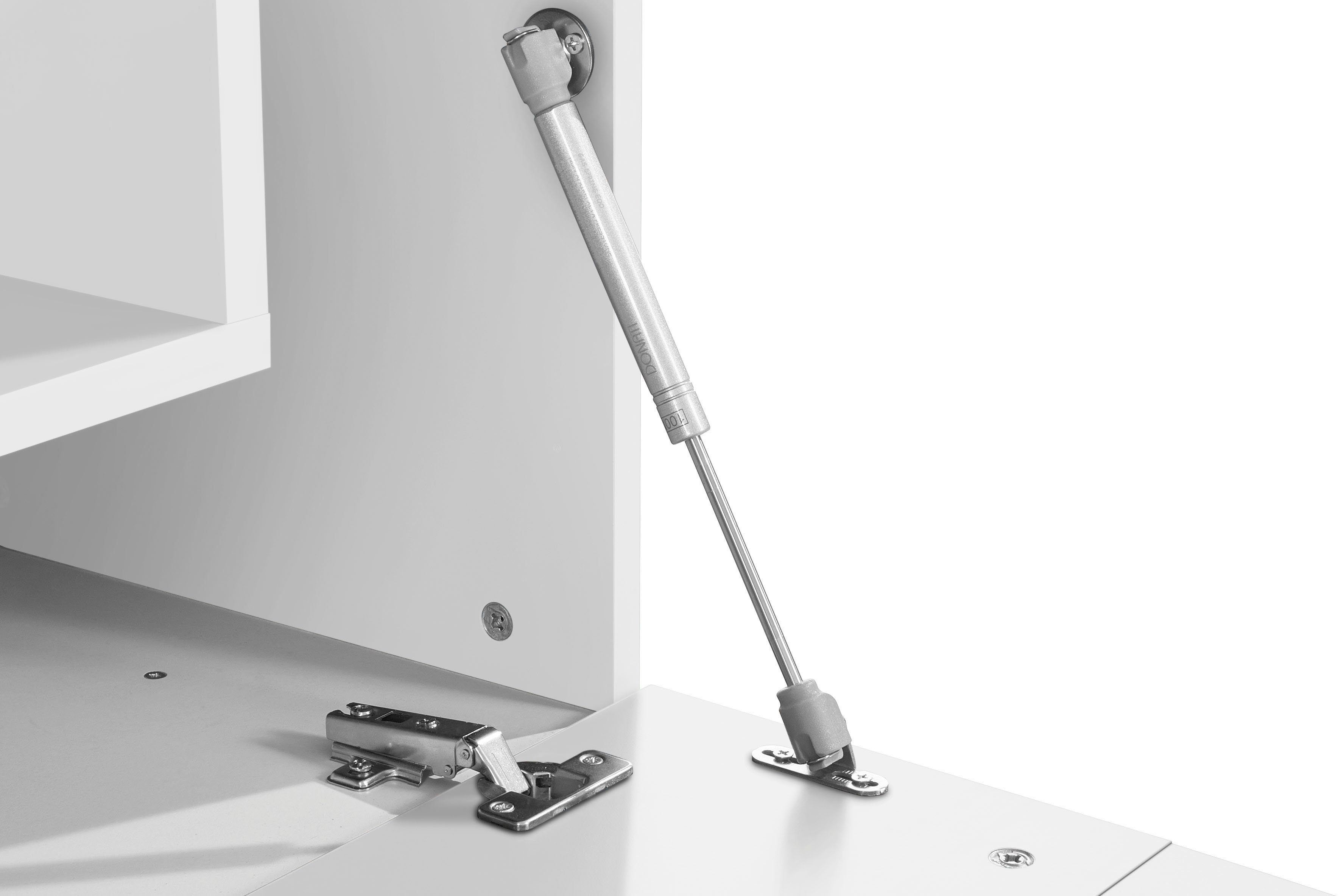 INOSIGN Tv-meubel Coro, lowboard, TV-commode, TV-meubelen, TV-bank met 2 kleppen, 1 deur, 1 glazen plank, breedte 160