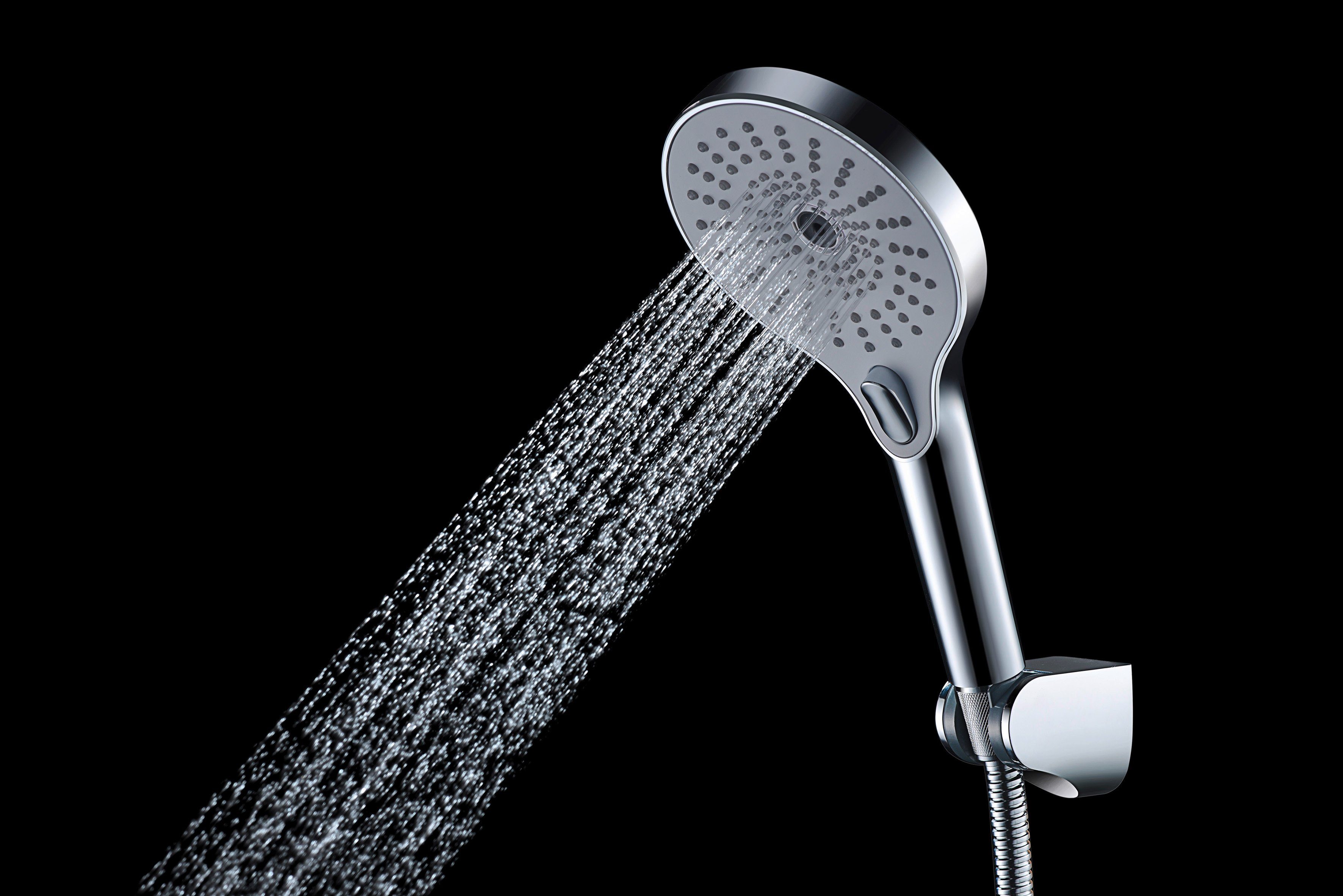 WENKO Handsproeier Ultimate Shower Chroom/Wit, Ø 13 cm (1-delig)