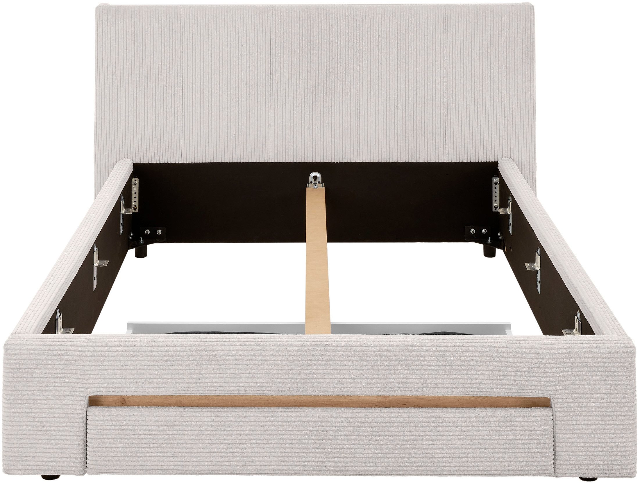 INOSIGN Gestoffeerd bed CiTY/GiRON, bedframe met bedlade, gestoffeerd opbergbed met hondenbed of opberglade, bekleding van corduroy of linnenlook