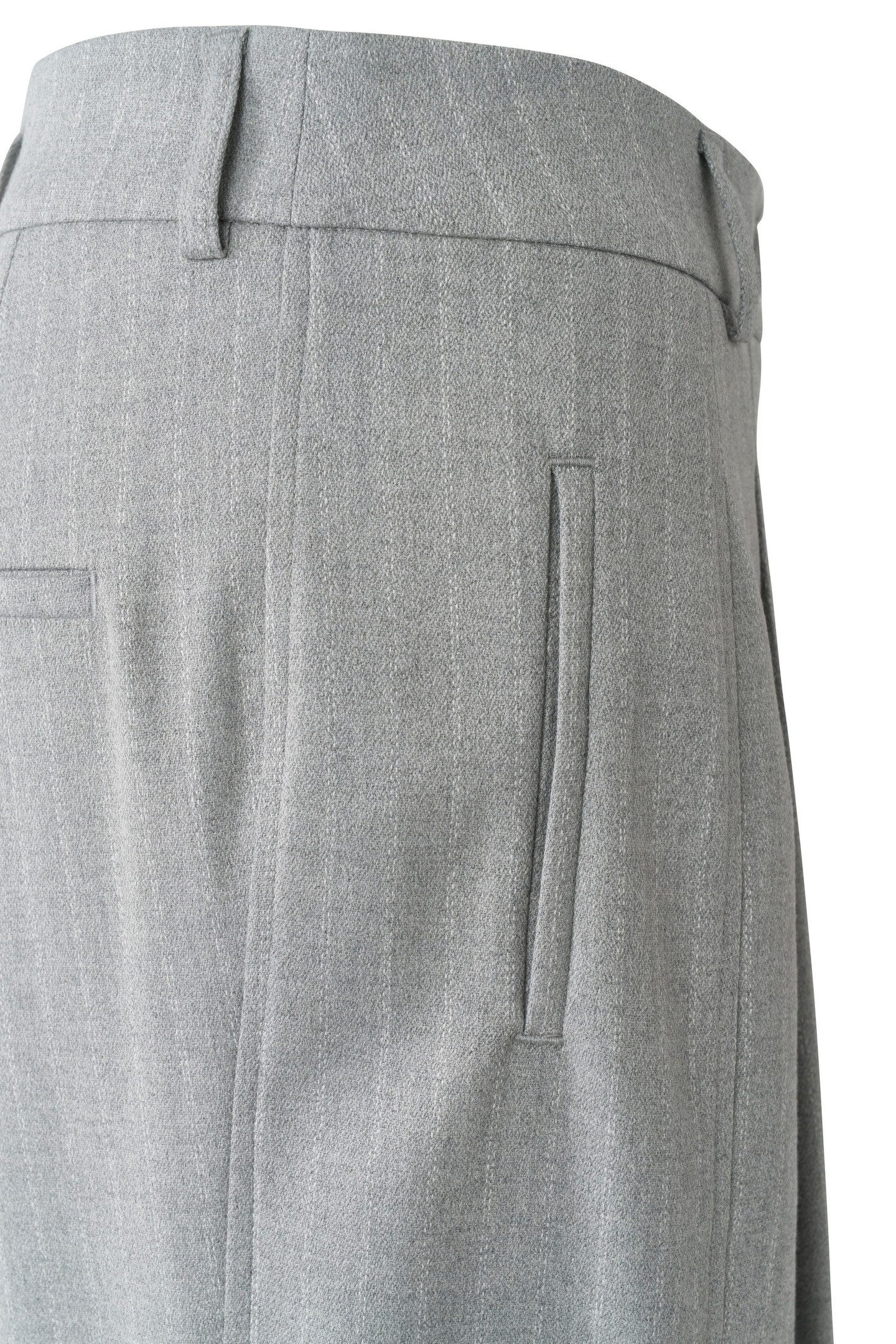 Bugatti Stoffen broek met strepen & persvouwen