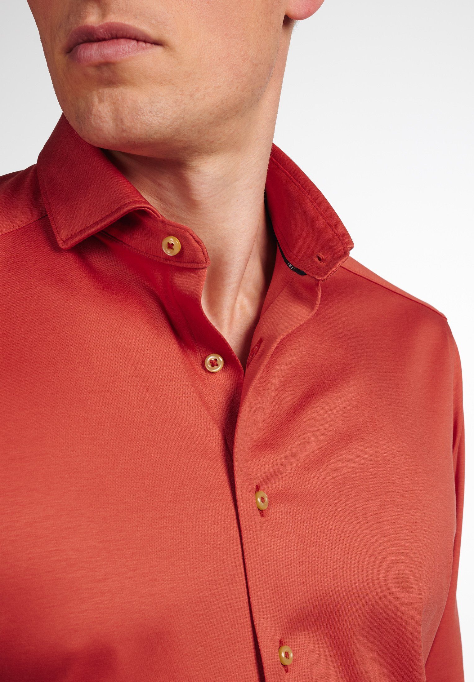 Eterna Overhemd met lange mouwen Slim fit NON IRON (strijkvrij)