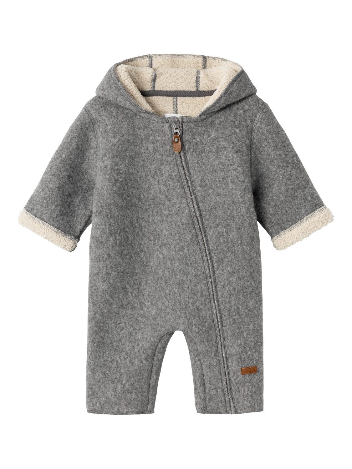 Name it BABY babypak NBNMILY grijs Jas Jongens Polyester Capuchon Effen 62 68