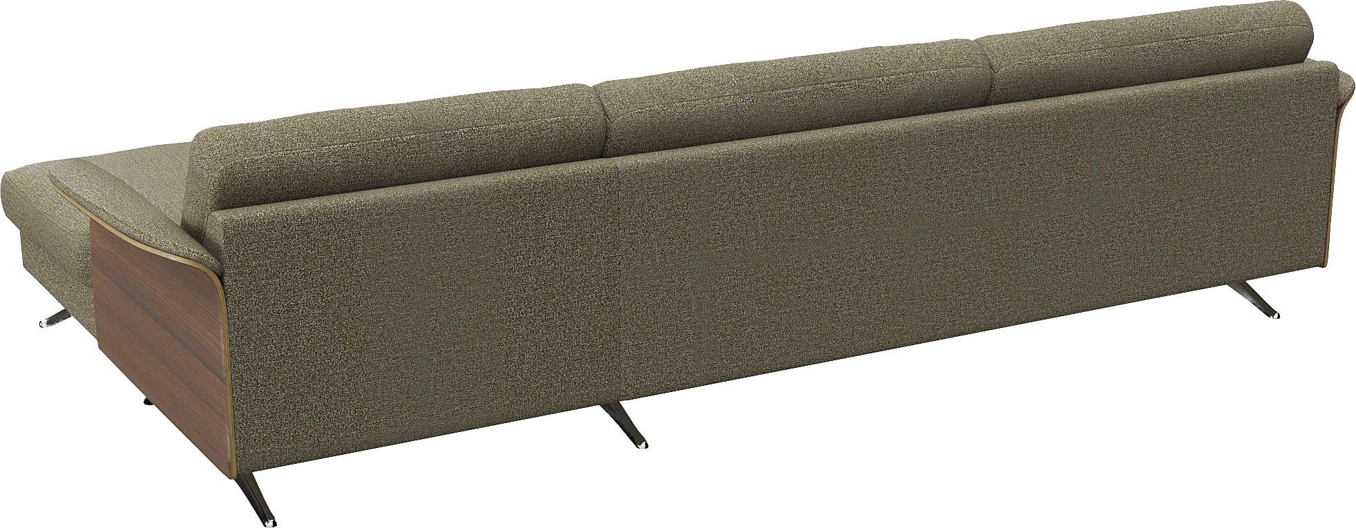 FLEXLUX Hoekbank Glow designbank, comfortabel en comfortabel door hoogwaardige zitconstructie
