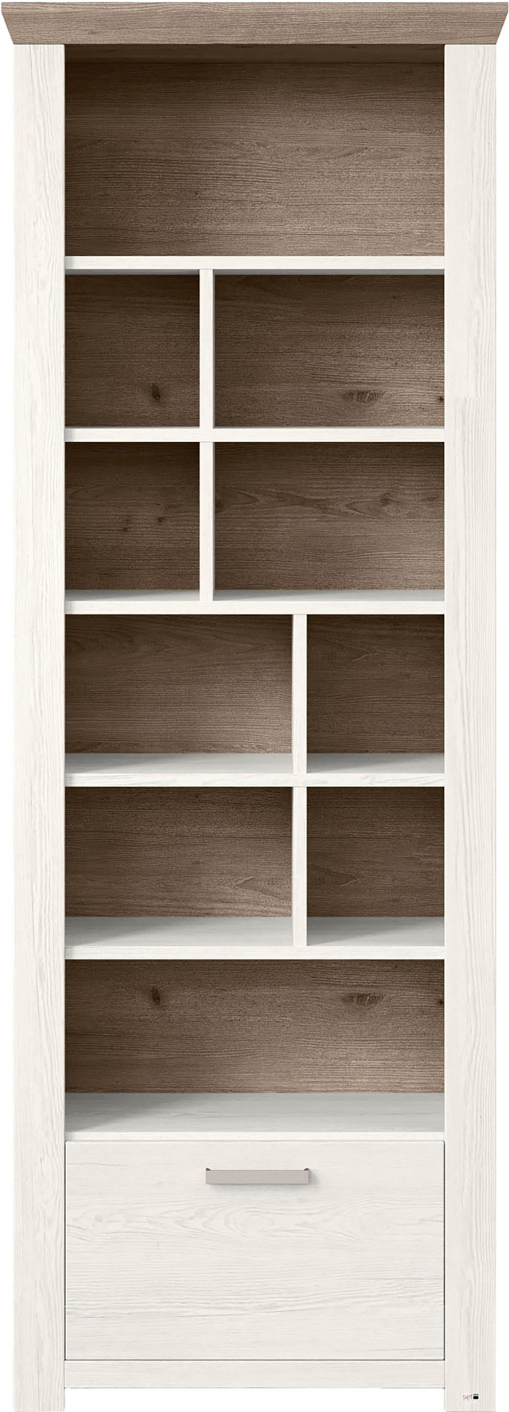 set one by Musterring Rek York Type 07, open ontwerp, verlichting optioneel, B 75 x H 207 cm