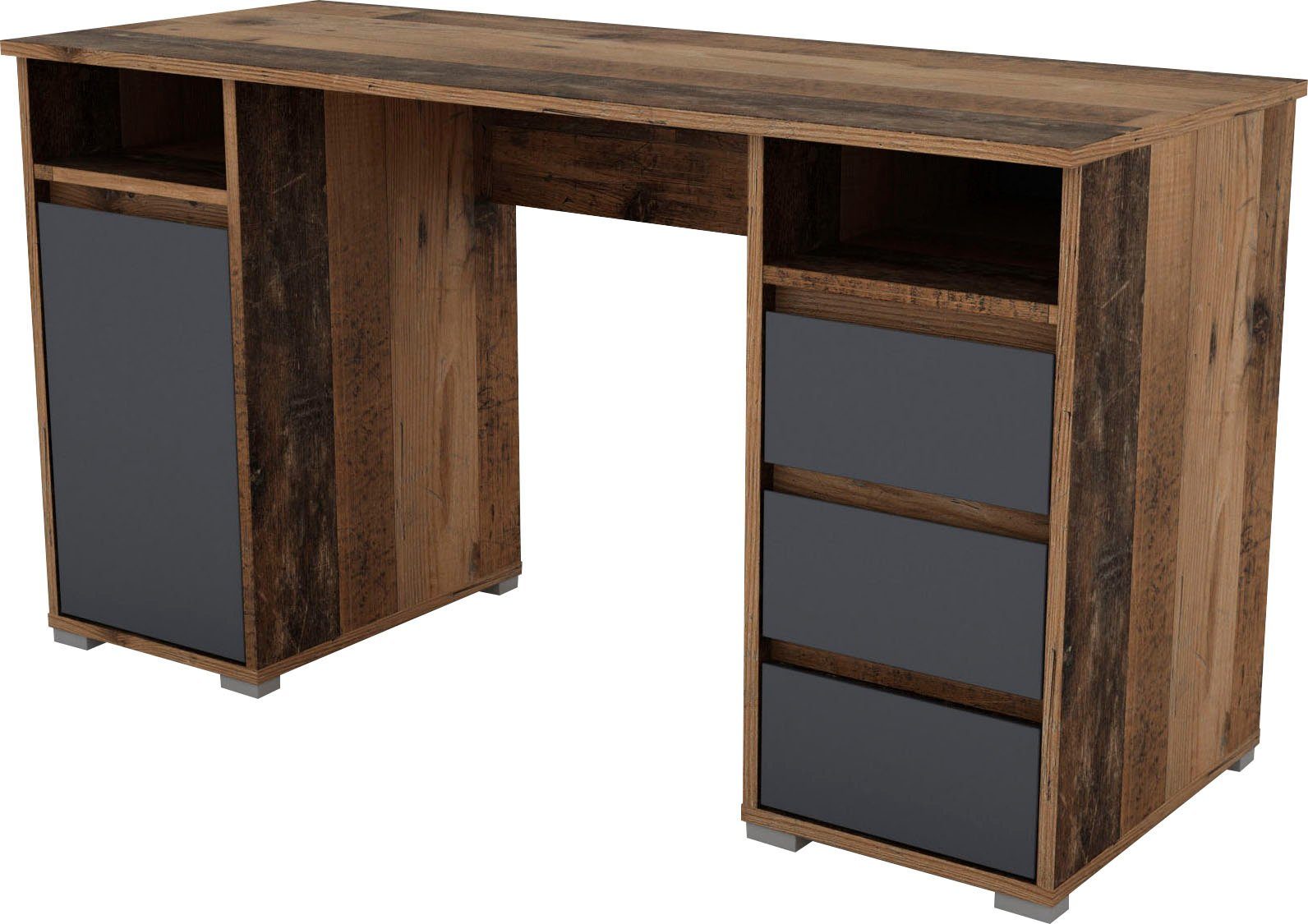 byLIVING Bureau Lobo Breedte 138 cm, computertafel met lades, in modern design