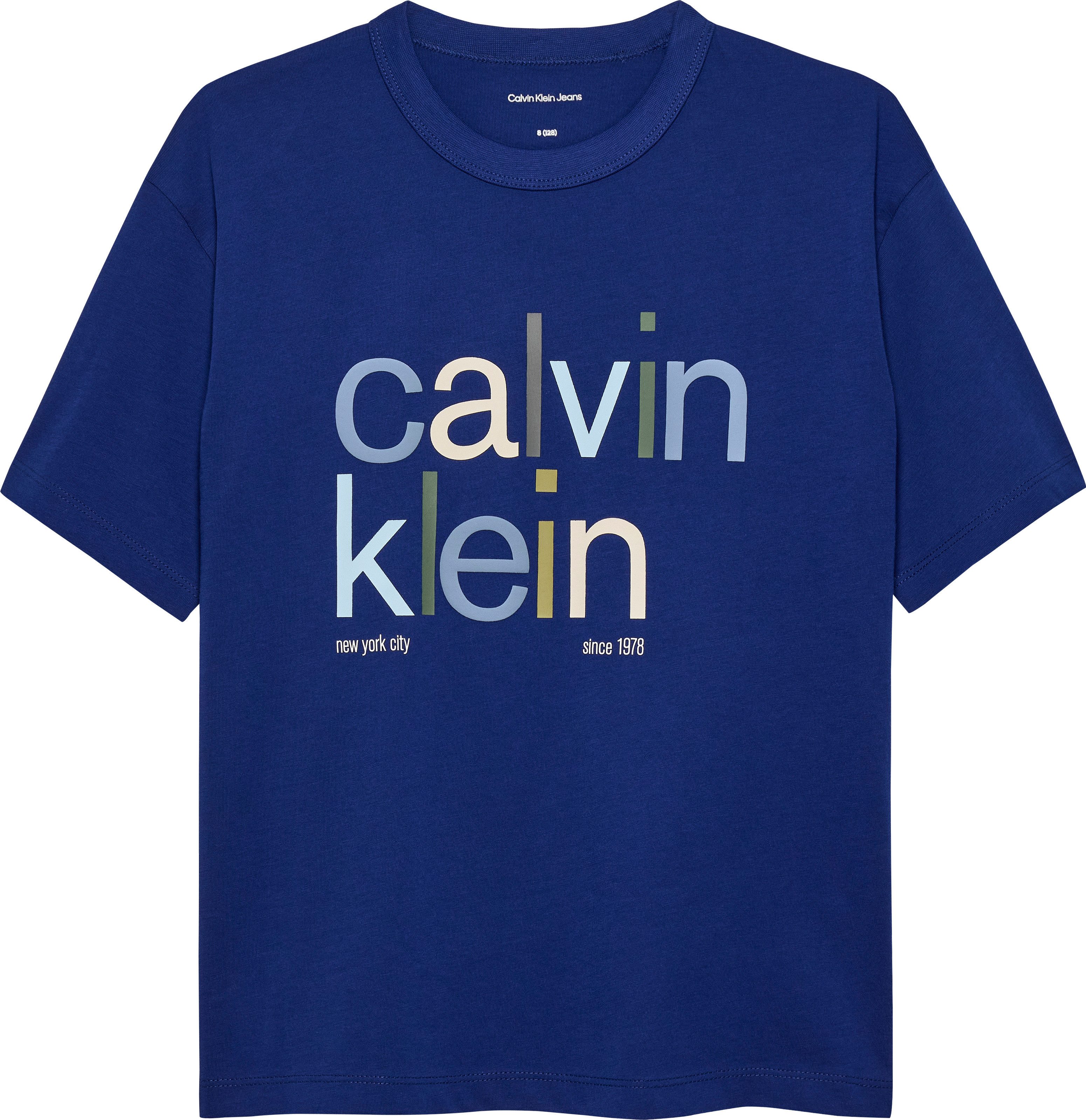 Calvin Klein T-shirt COLOR LOGO GRAPHIC SS T-SHIRT voor kinderen tot 16 jaar, logo-opschrift