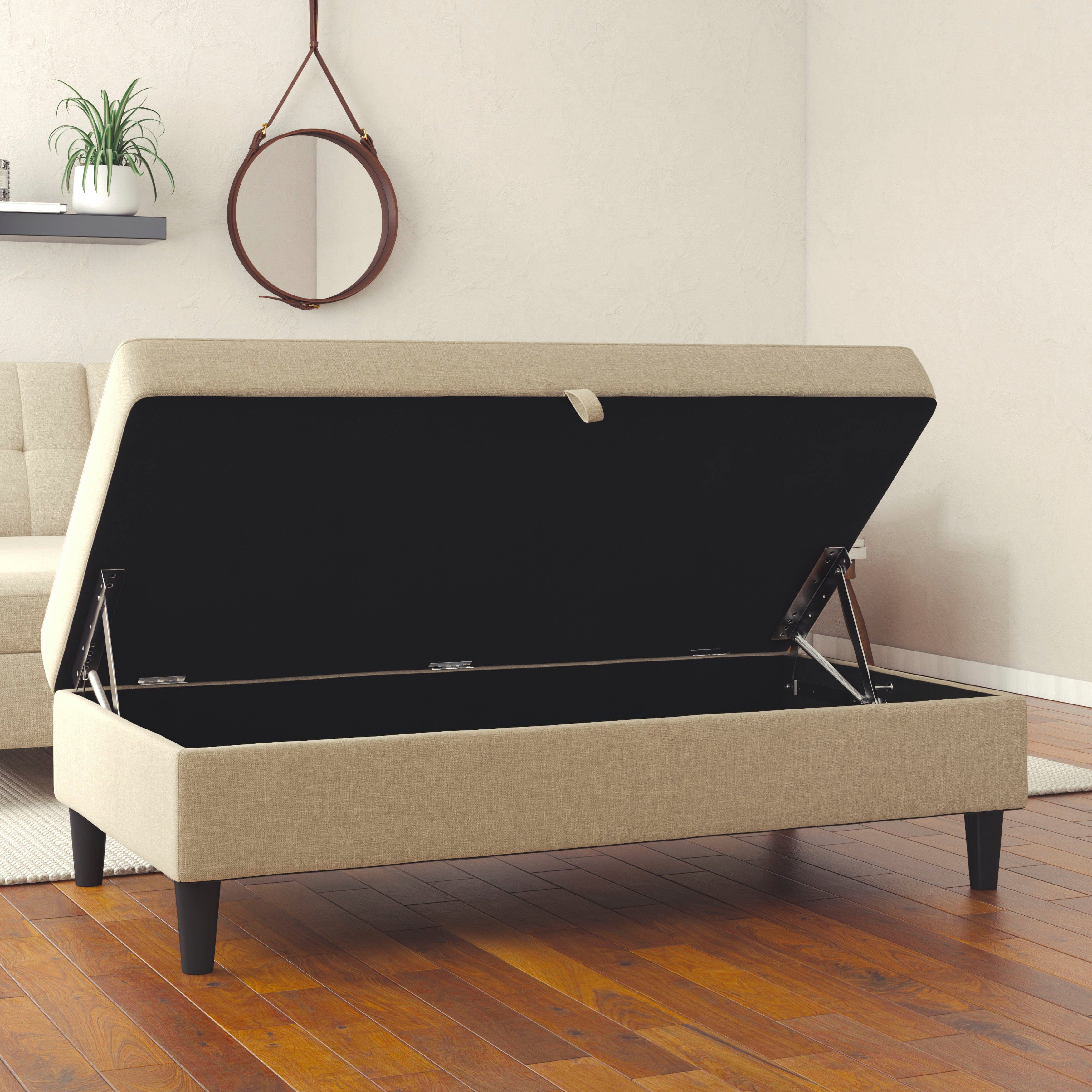 Dorel Home Hocker met bergruimte Hartford Hocker met bergruimte, vrij plaatsbaar, zithoogte 43 cm
