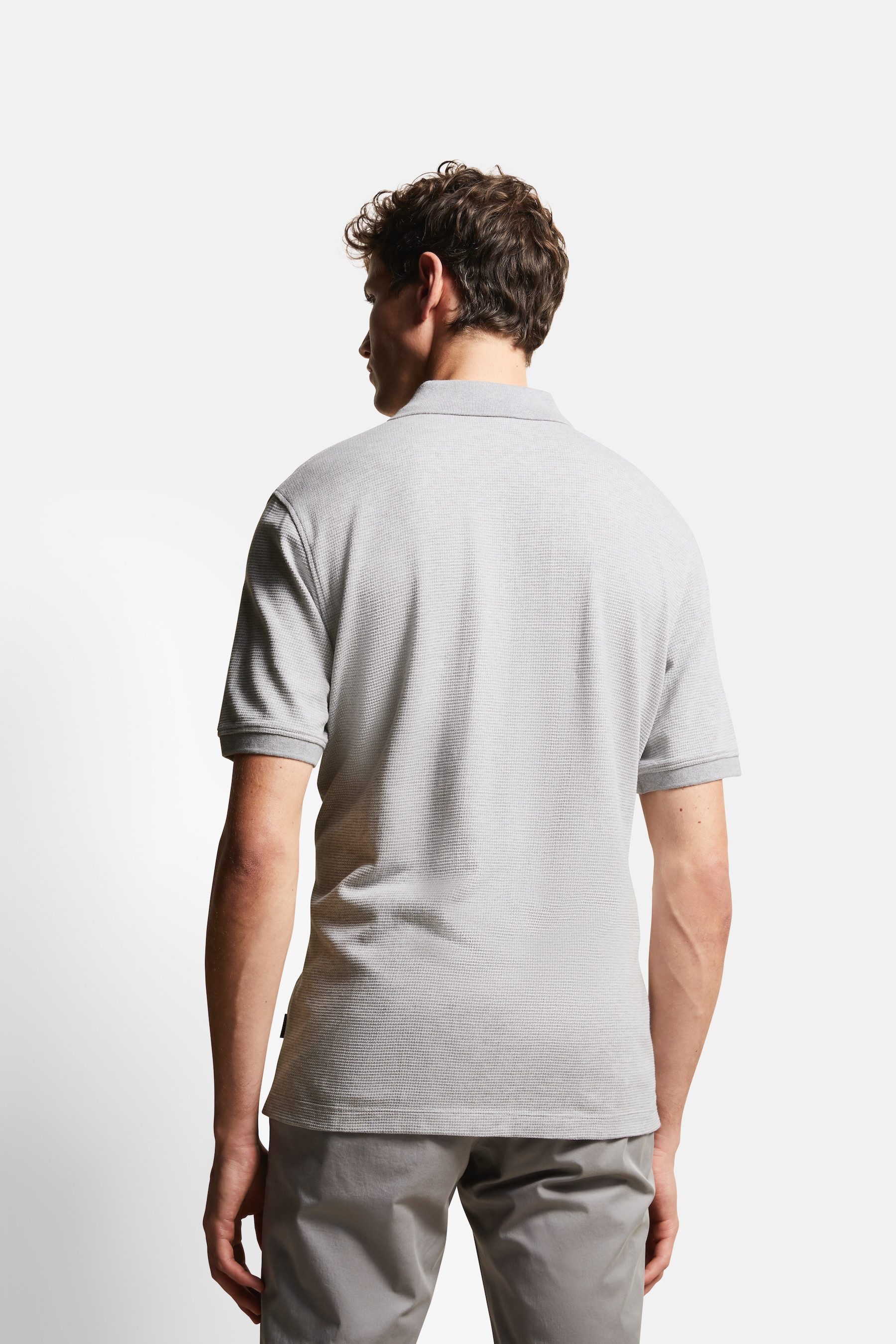 Bugatti Poloshirt in 2-tone-look