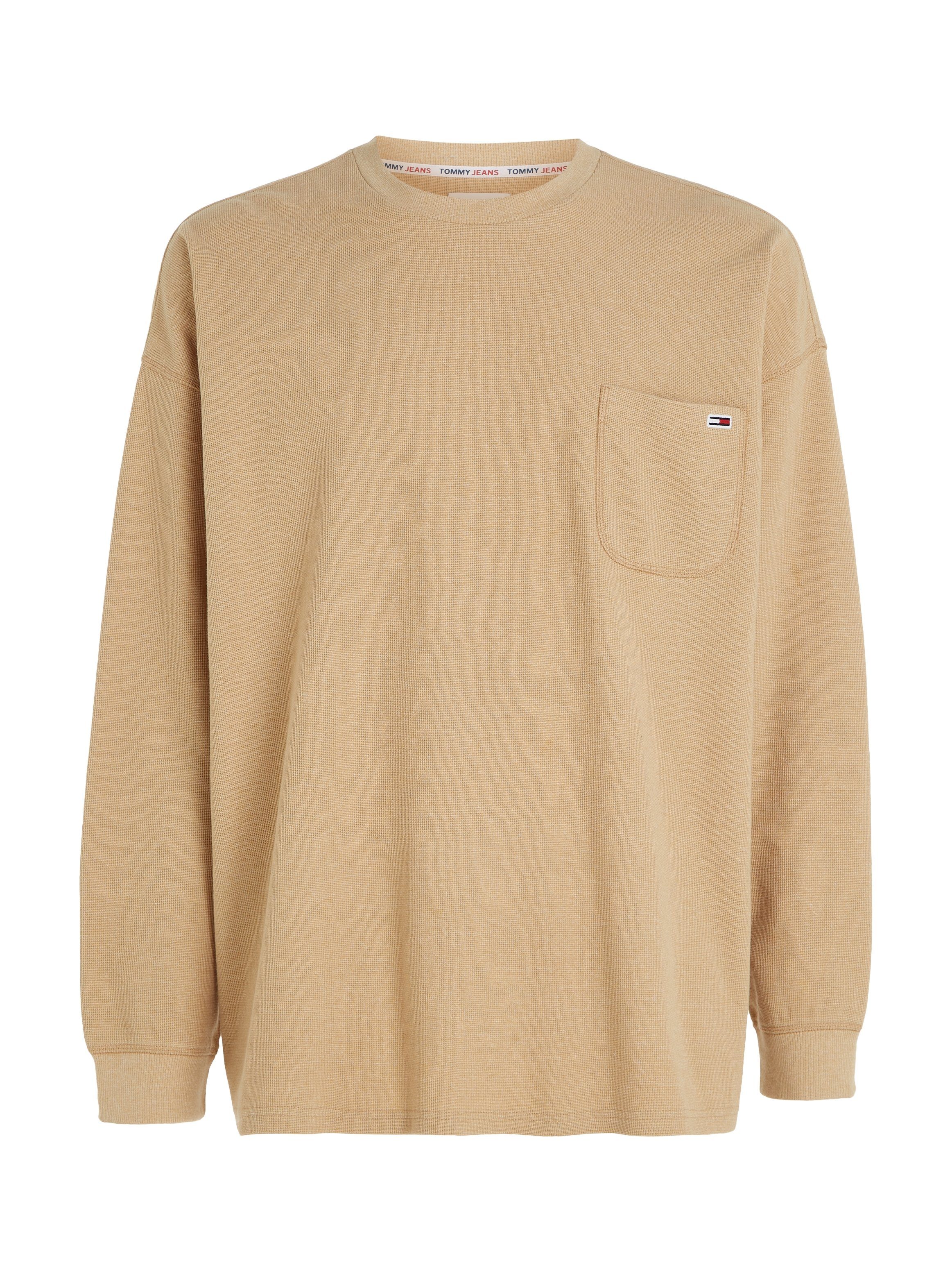 TOMMY JEANS Shirt met lange mouwen TJM RLX WAFFLE SNIT TEE