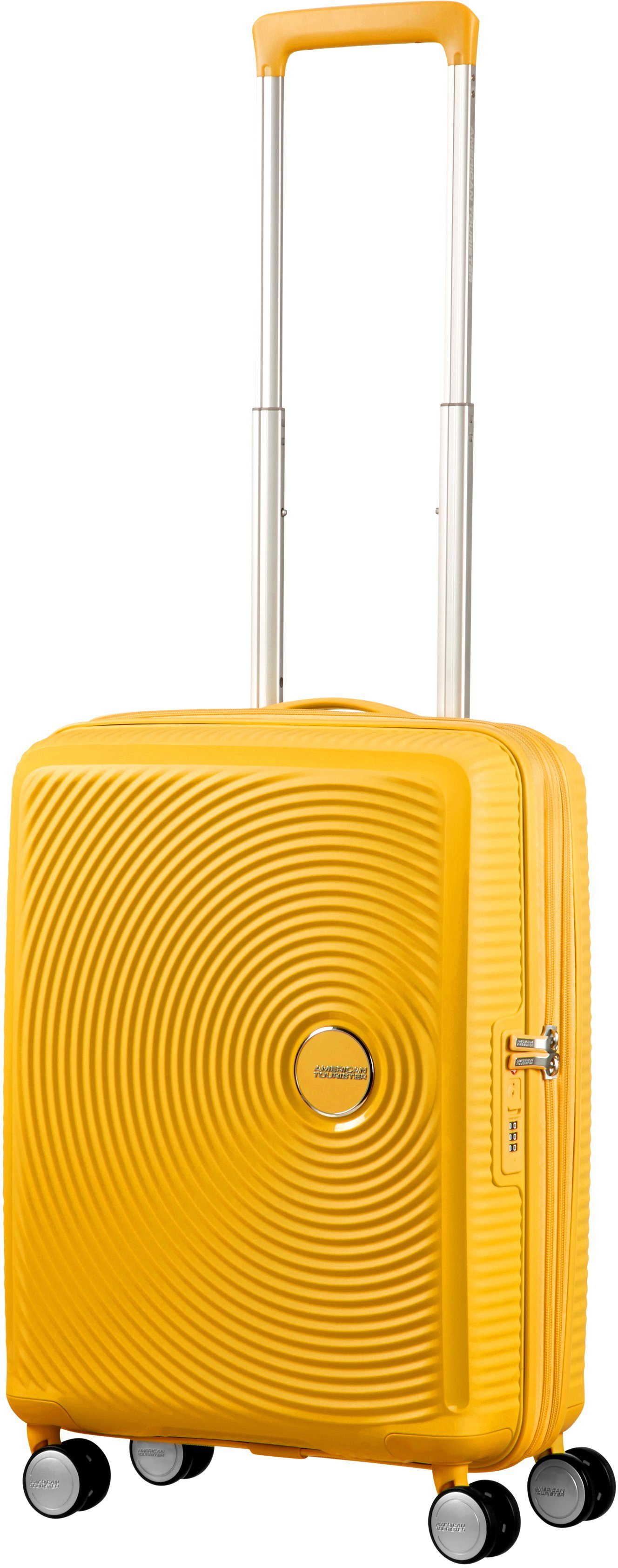 American Tourister Hardshell-trolley SOUNDBOX 77 Reiskoffer trolley incheckbagage TSA-cijferslot volumevergroting unisex koffers & reistassen geel