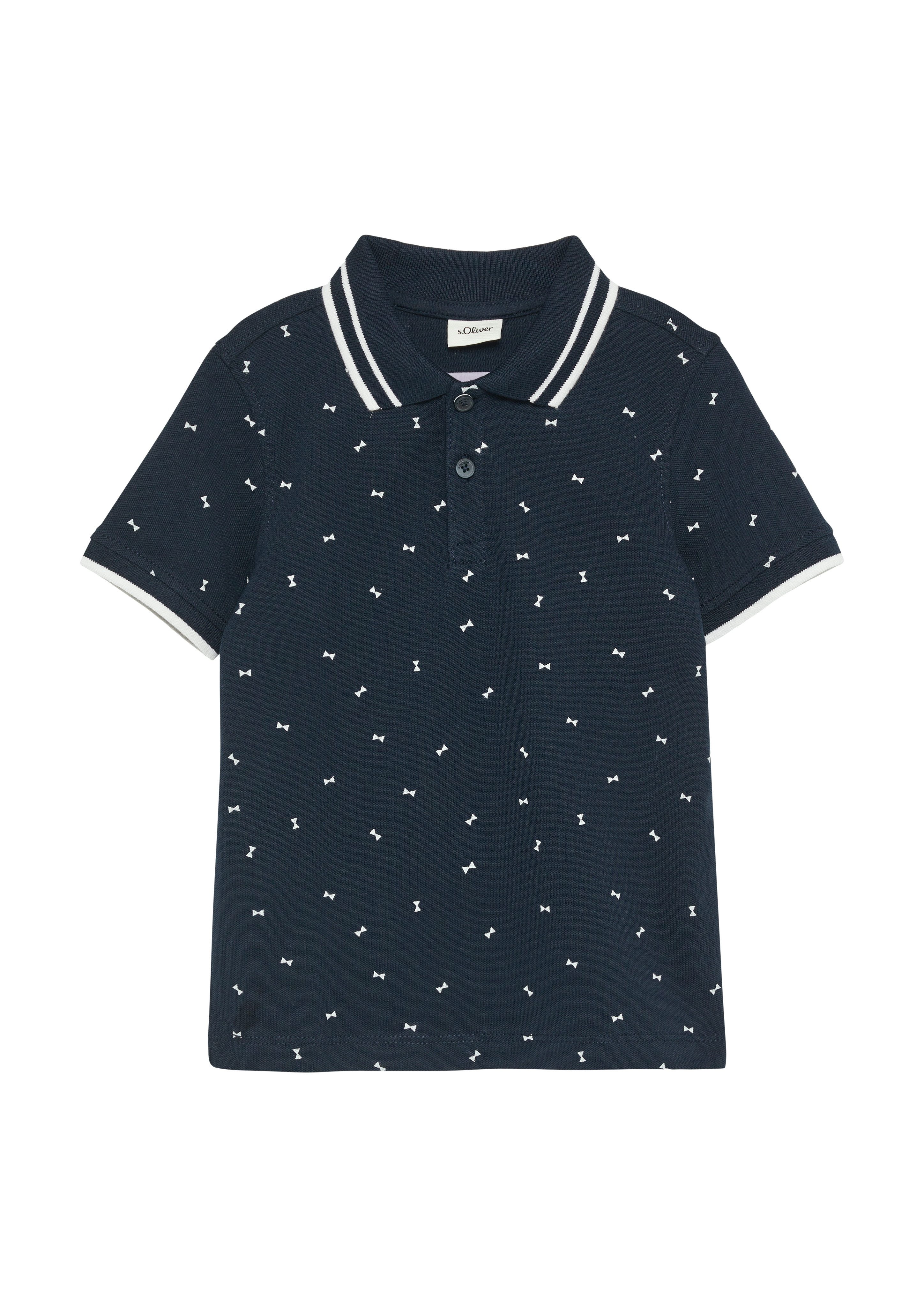 s.Oliver RED LABEL Junior Poloshirt met alloverprint, voor jongens