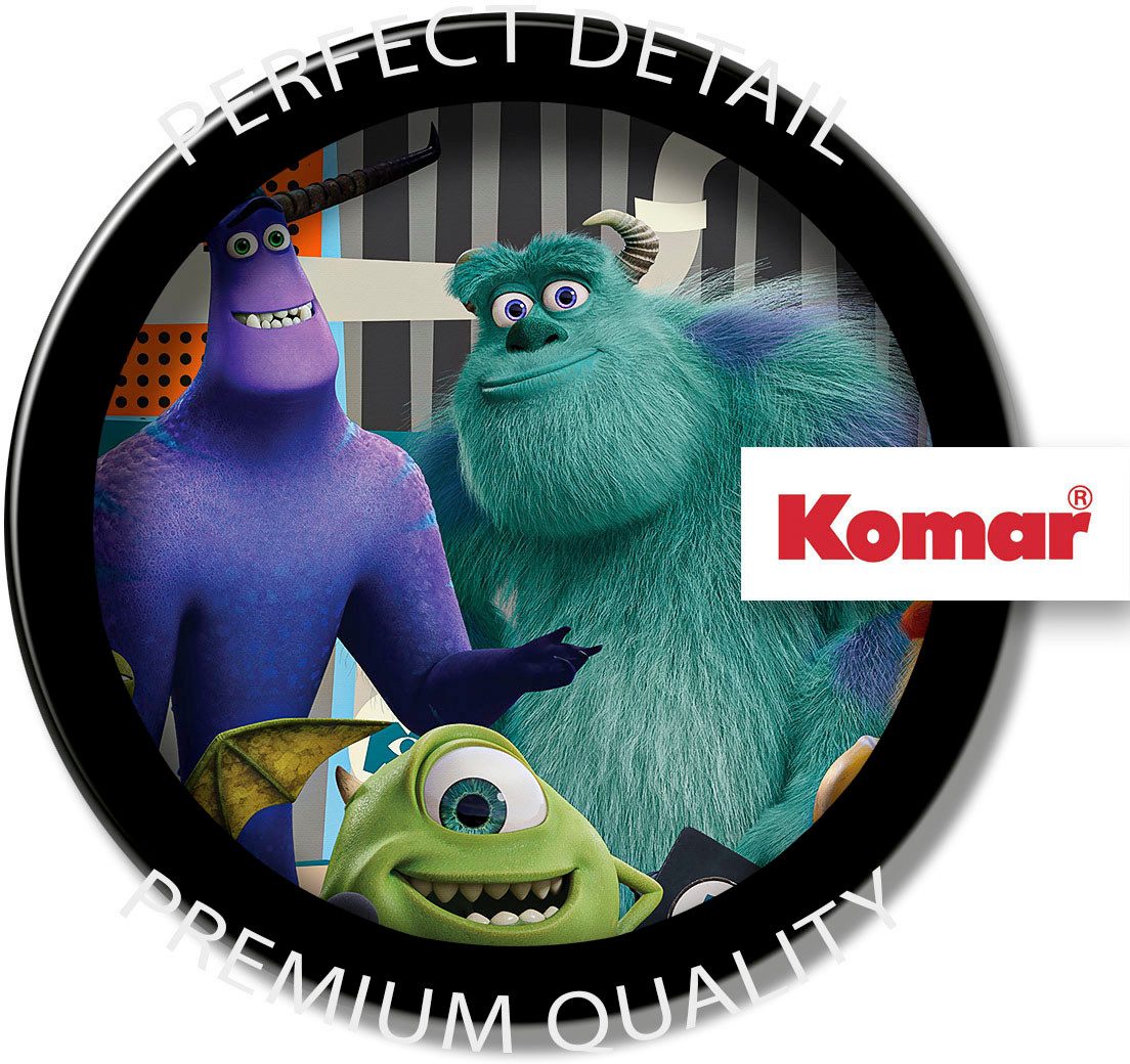 Komar Artprint op linnen Monsters at Work - Afmeting 40 x 60 cm Canvasdoek met echt houten frame, kinderkamer (1 stuk)