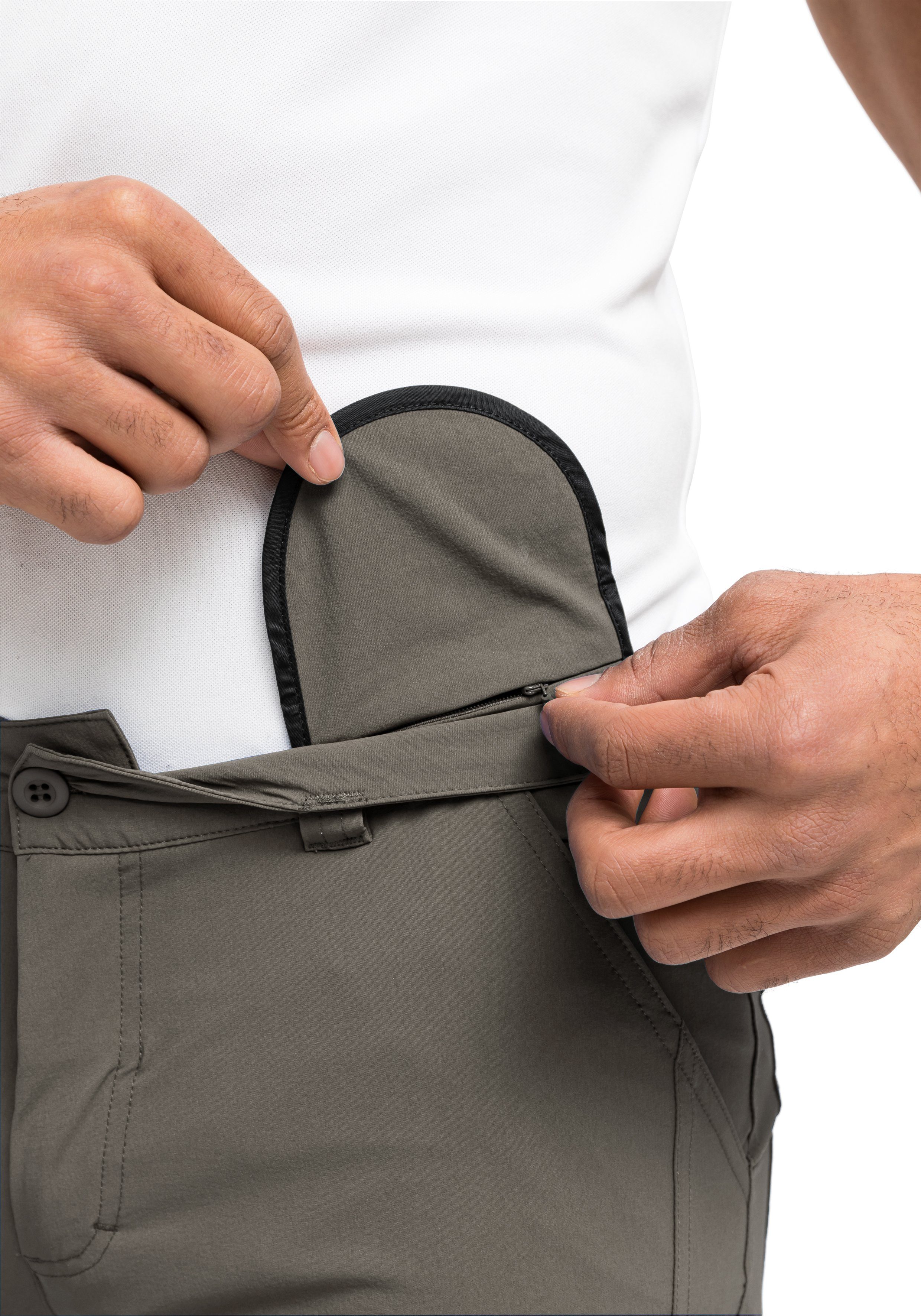 Maier Sports Functionele short Nil Short M Heren shorts, korte wandelbroek, outdoorbroek met 4 zakken, regular fit
