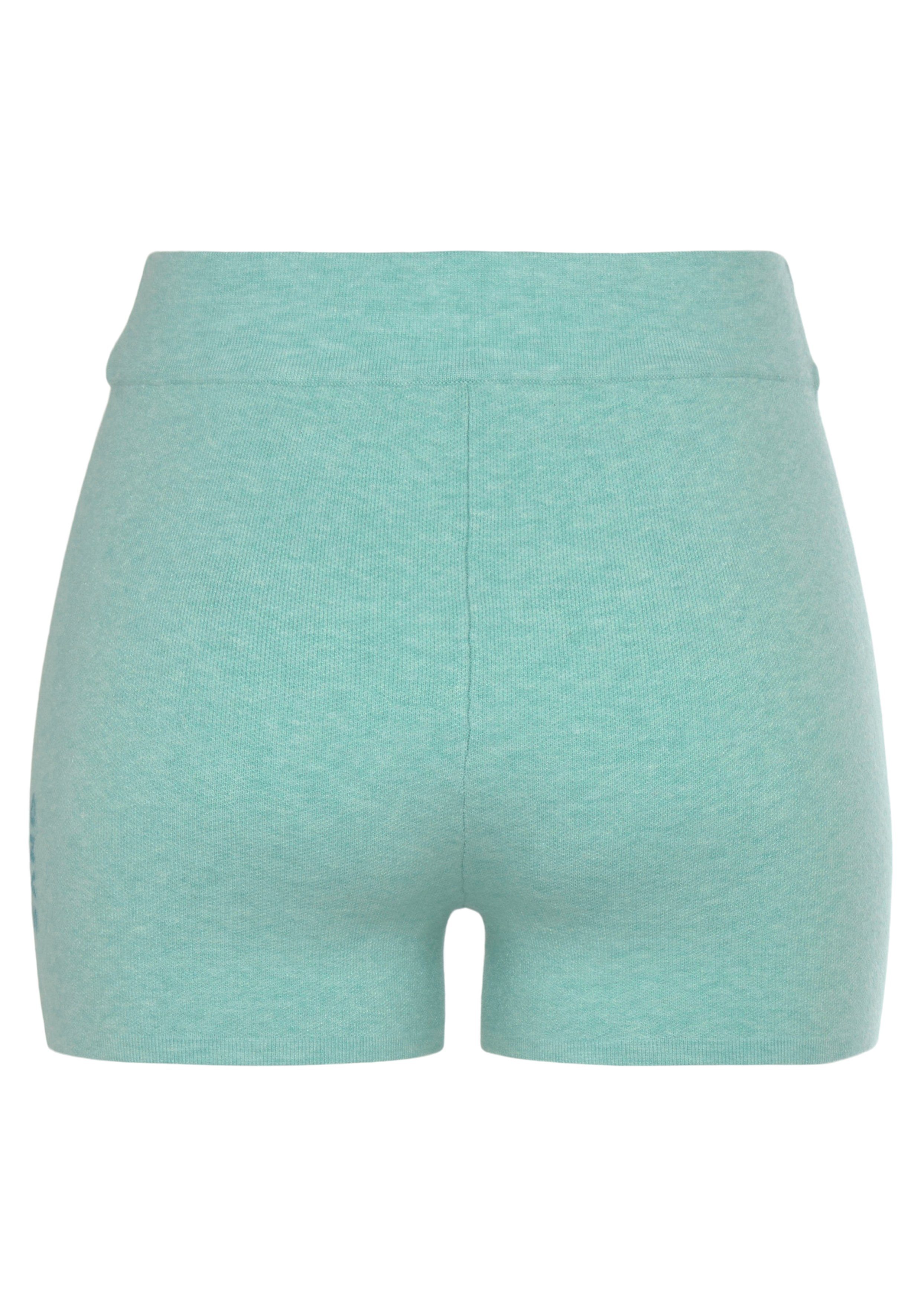 Elbsand Tricotbroek Korte broek van hoogwaardig breiwerk, met logostiksel, loungewear