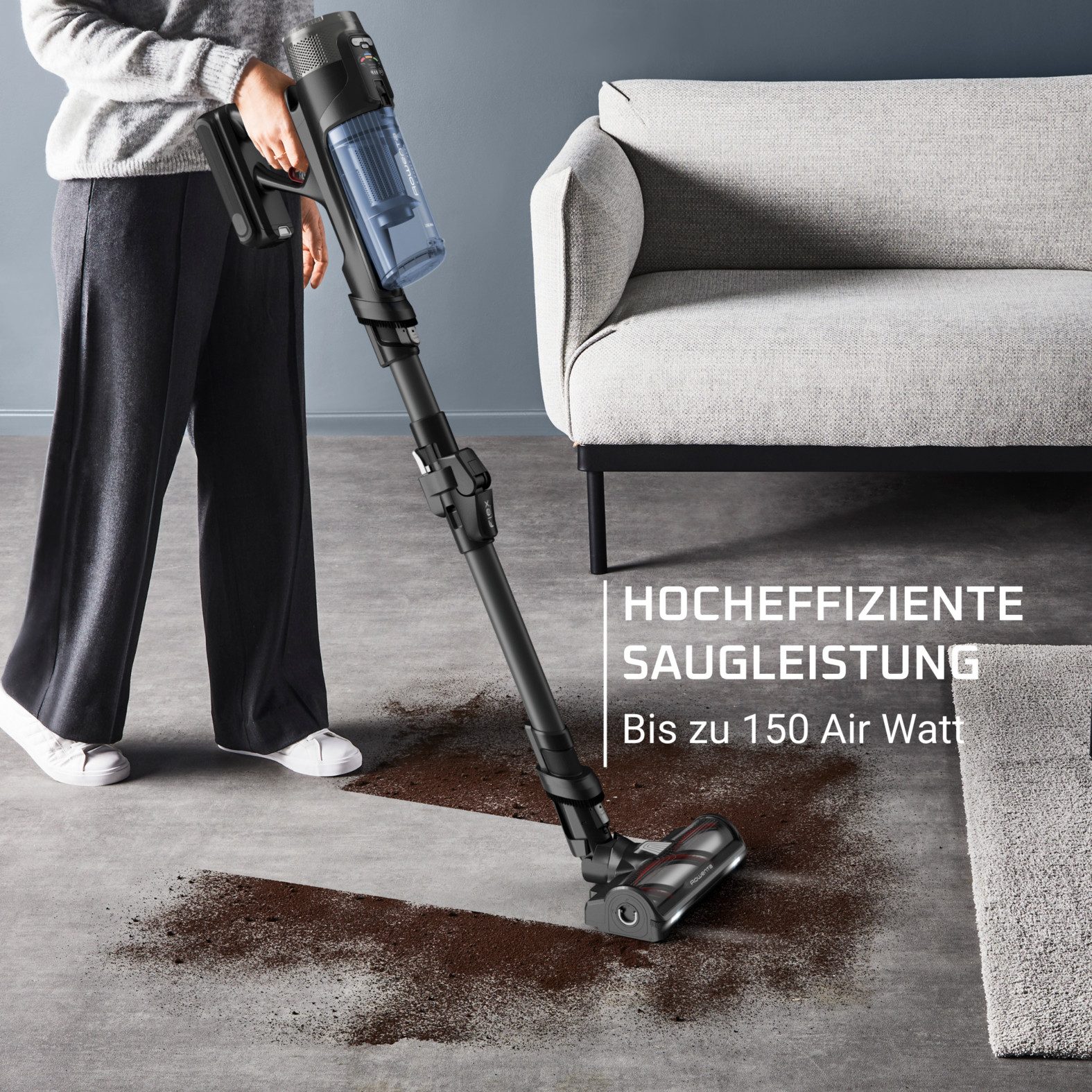 Rowenta Nat-droog-kruimeldief X-Force Flex 12.60 Neo, 150 Air Watt, gemotoriseerde nozzle, LED-stofzuigkop