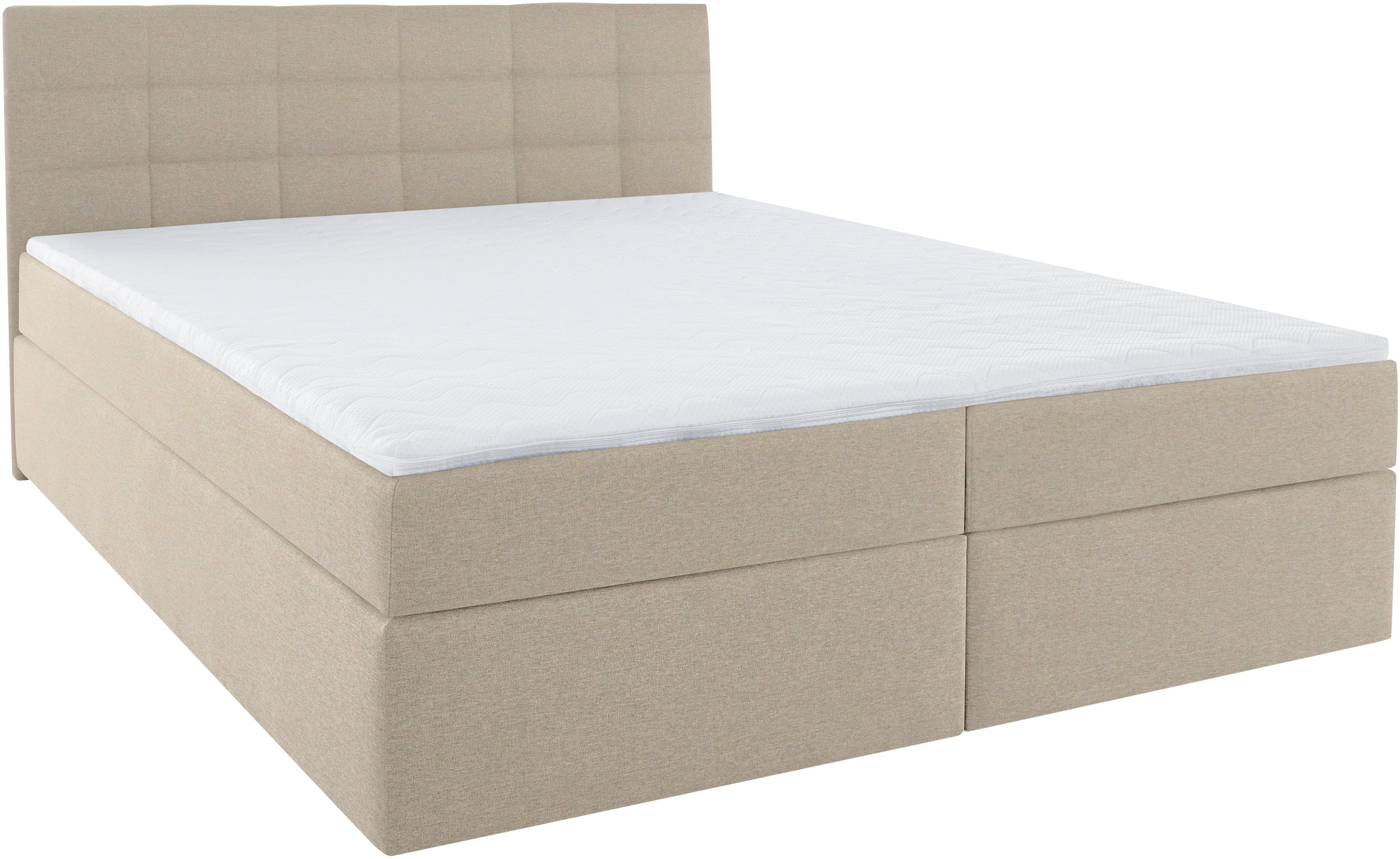 INOSIGN Boxspring OVALO optioneel met bedbox, verkrijgbaar in h2, h3 & h4