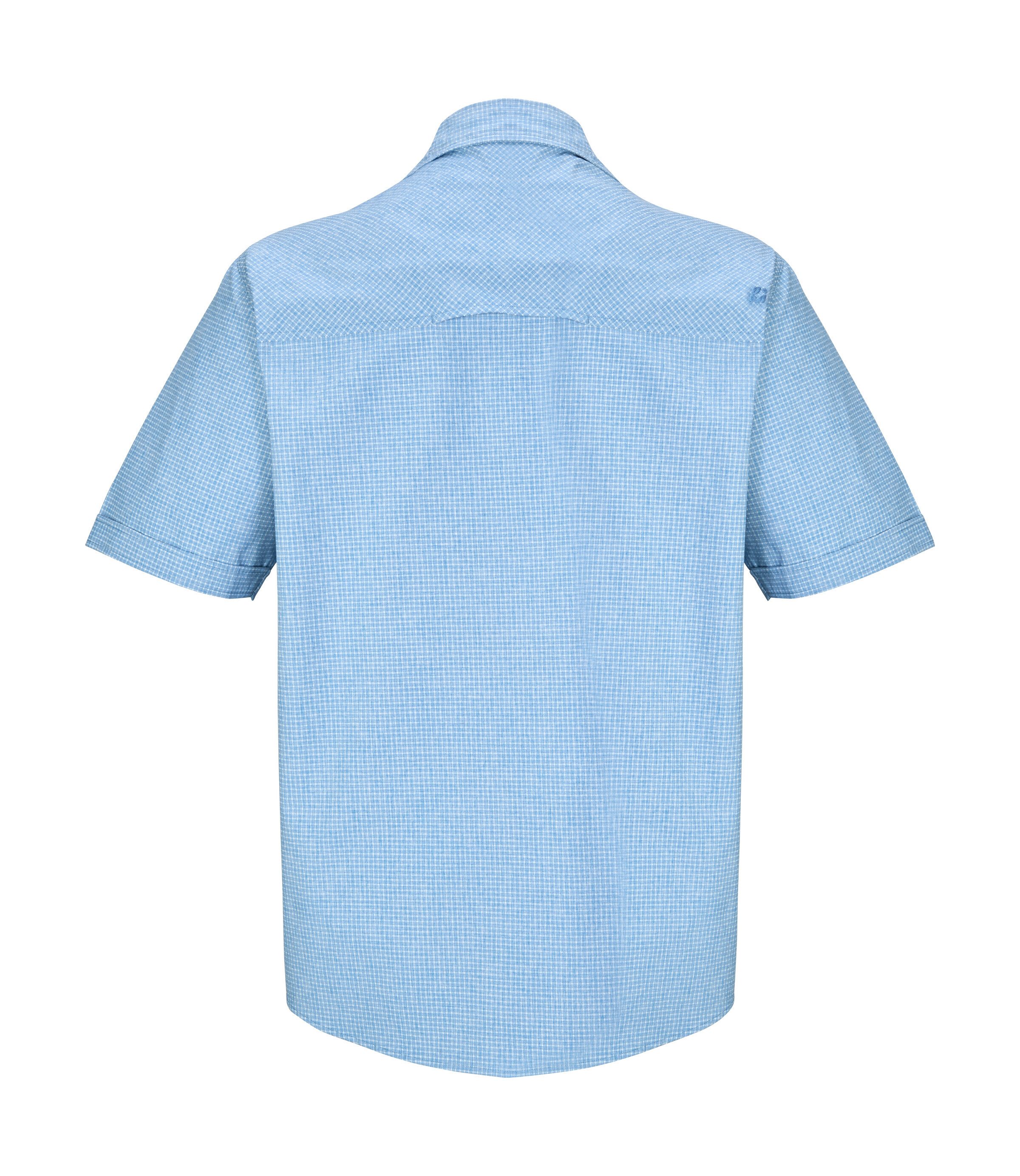 Killtec Functioneel shirt KOS 47 MN WVN SHRT Geruite killtec heren functiemuts, ademend, PFAS-vrij