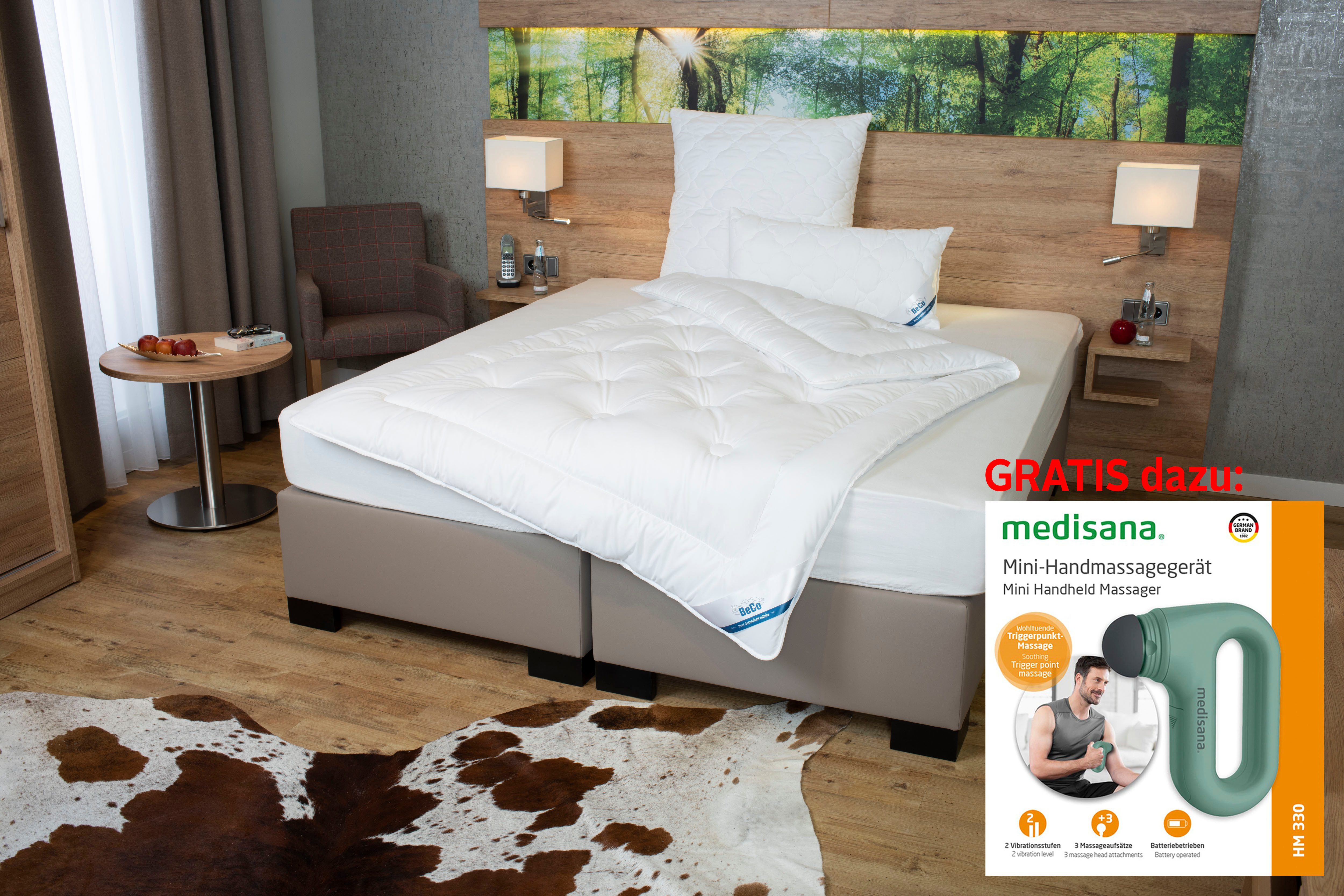Beco Synthetisch dekbed Royal Soft Duo, dekbedden voor zomer en winter, deken Dekbed 135 x 200 cm, 155 x 220 cm, uitstekende thermische eigenschappen Normaal