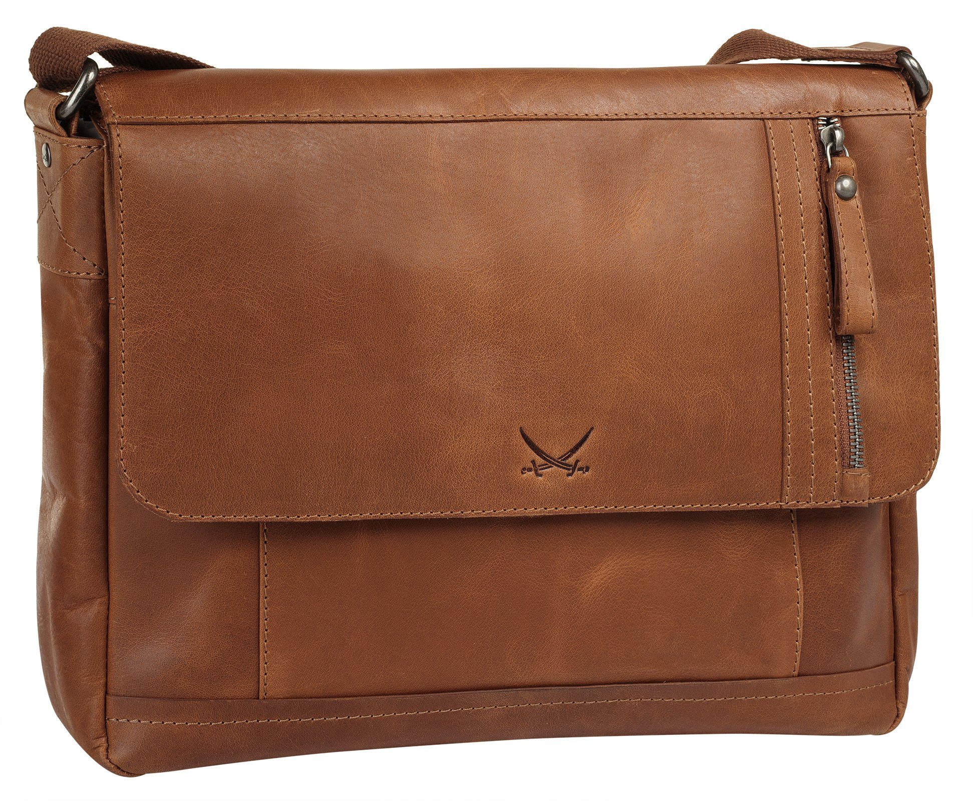 Sansibar Messenger Bag echt leder