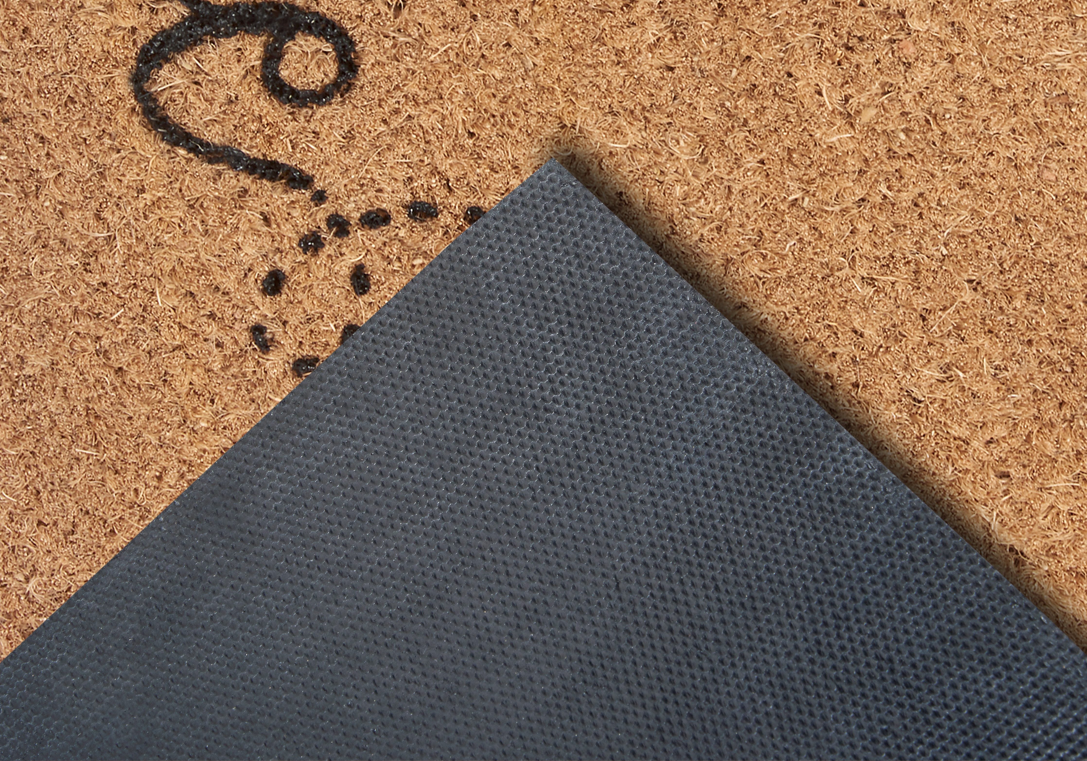 HANSE Home Mat Kokos Bee Welcome, deurmat Kokos, vuilopvangmat, outdoor, antislip, binnen, kokosmat, gang