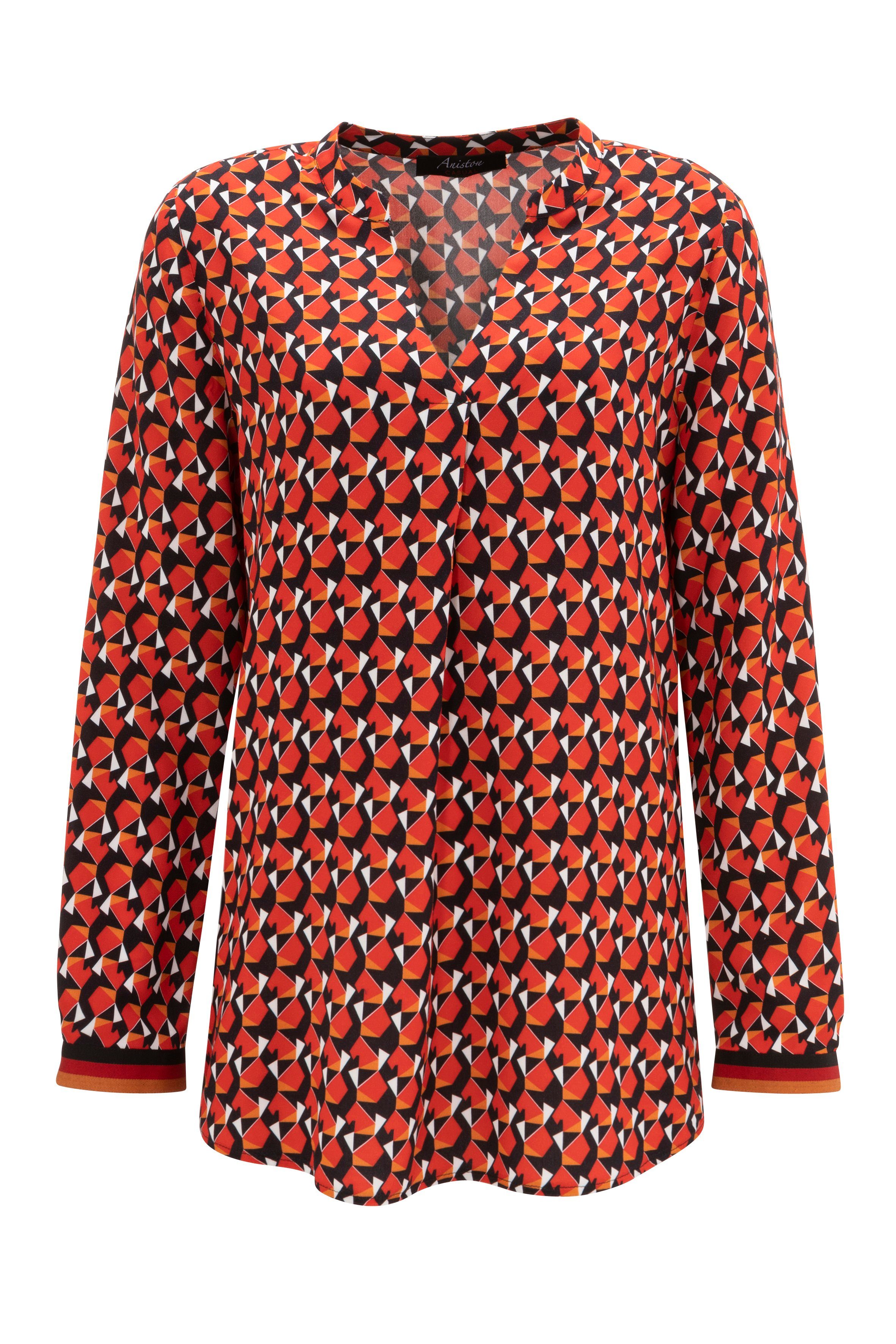 Aniston CASUAL Blouse zonder sluiting met kleurrijke, grafische print