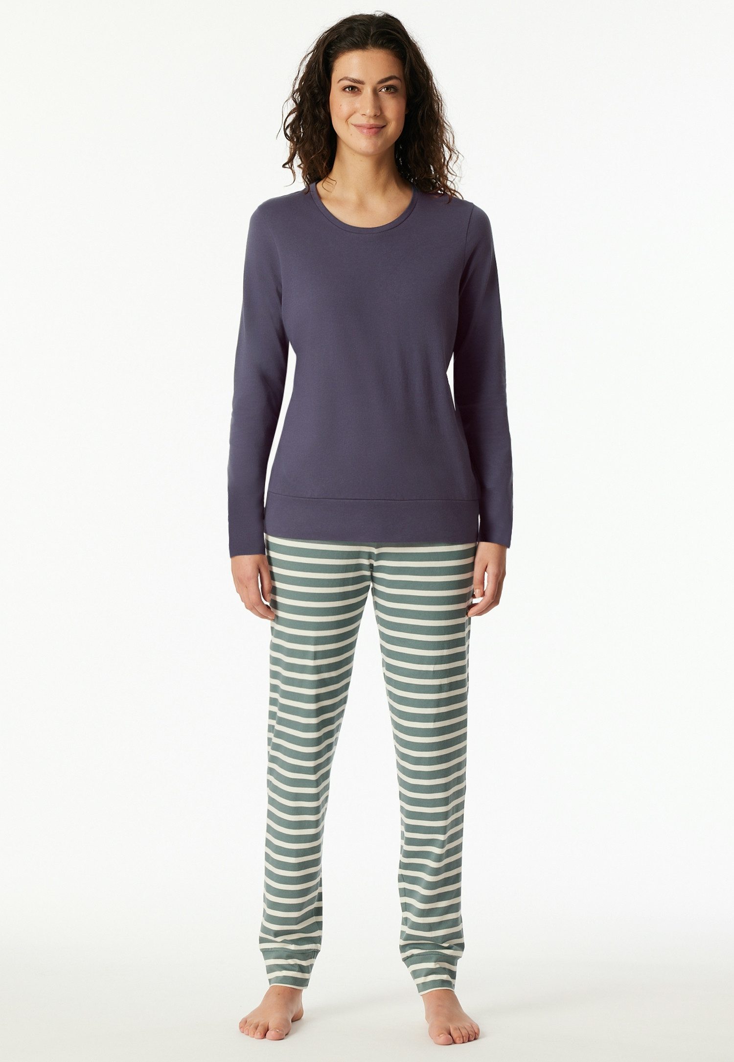 Schiesser Pyjama Casual Essentials met comfortabele boorden (2-delig)