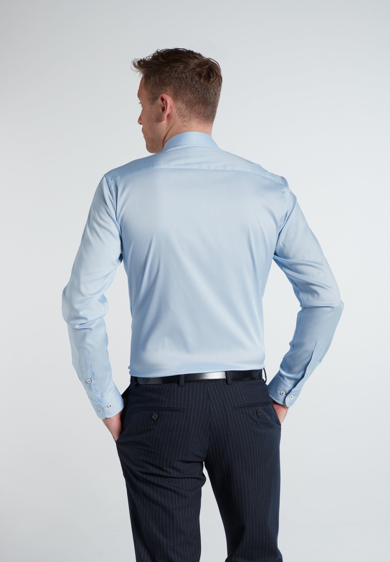 Eterna Overhemd met lange mouwen Slim fit EASY IRON (gemakkelijk te strijken)