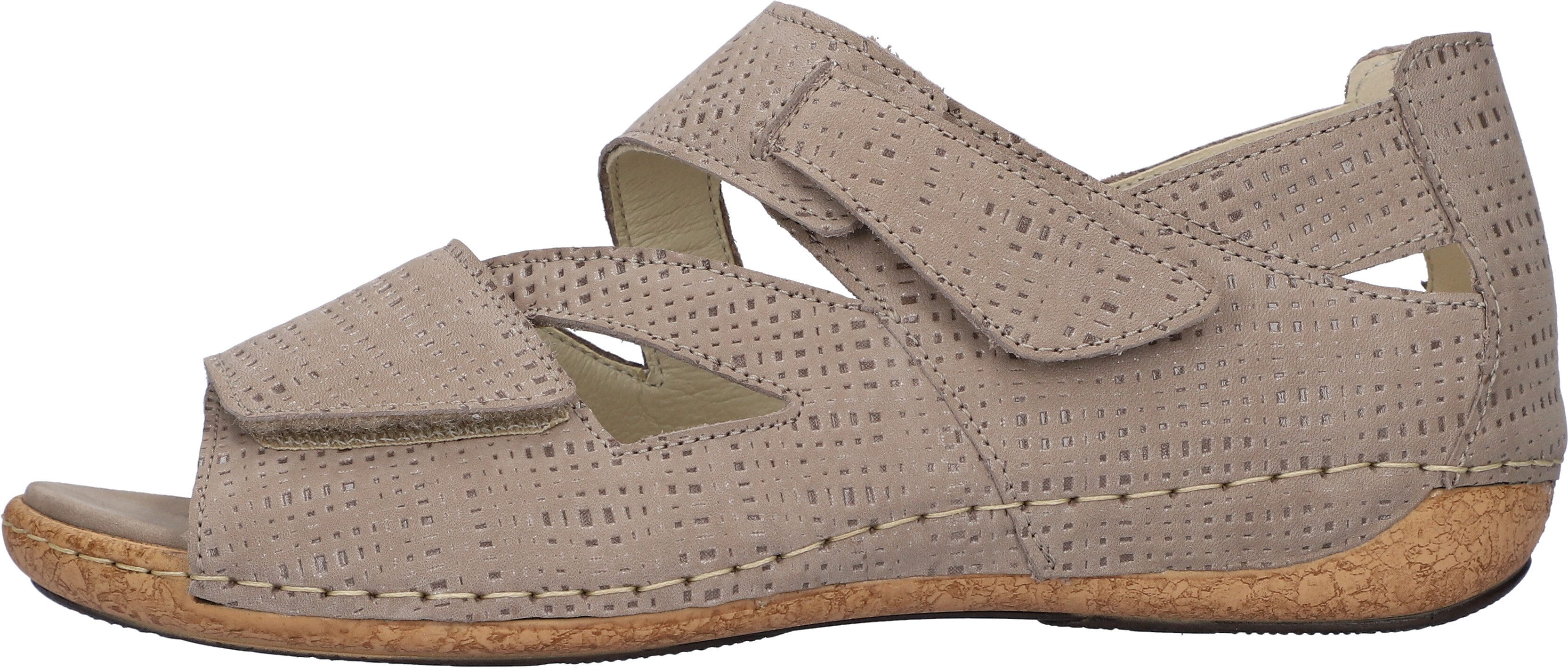Waldläufer Sandalen HELIETT , wedge-sandaal, zomerschoen, comfort-schoen, klittenbandsluitingen, h-breedte
