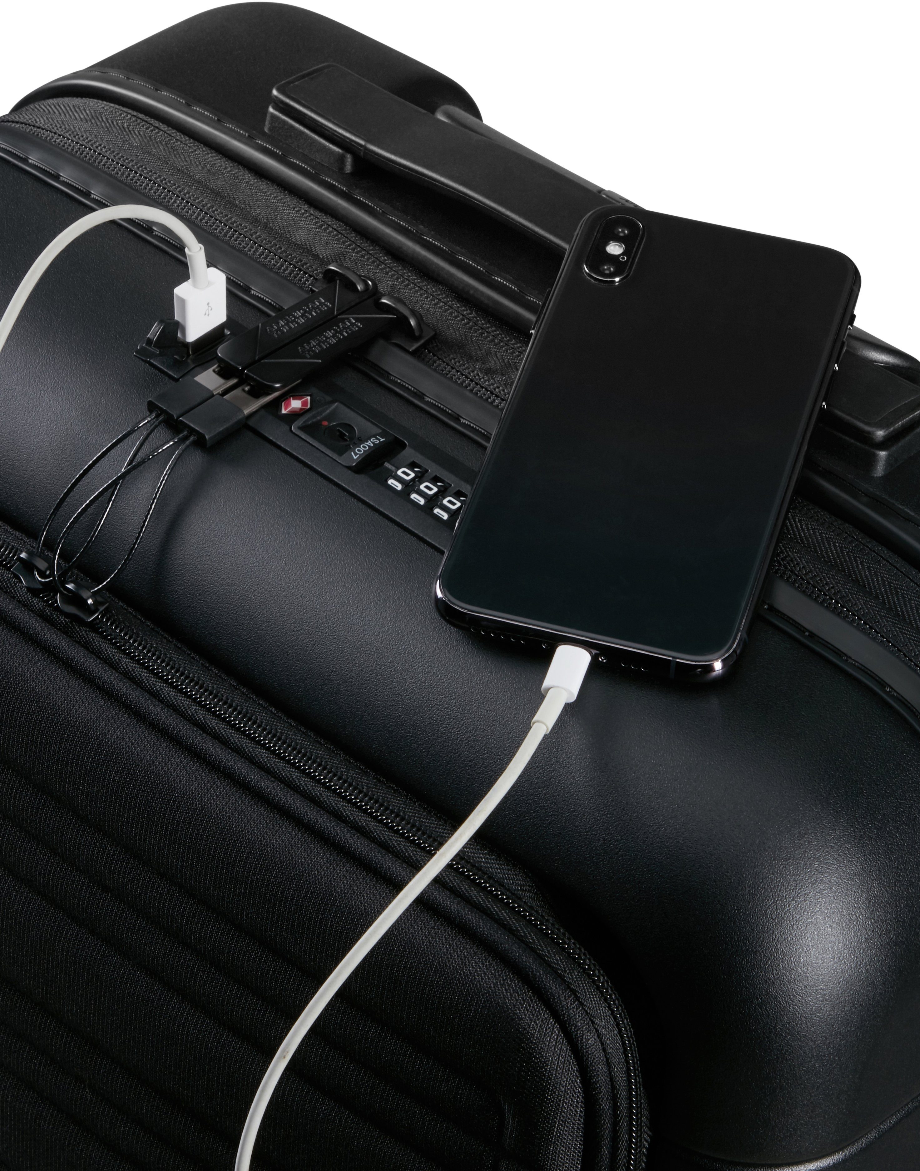 American Tourister® Hardshell-trolley NOVASTREAM, 55 cm Handbagage trolley TSA-cijferslot volumevergroting USB-poort