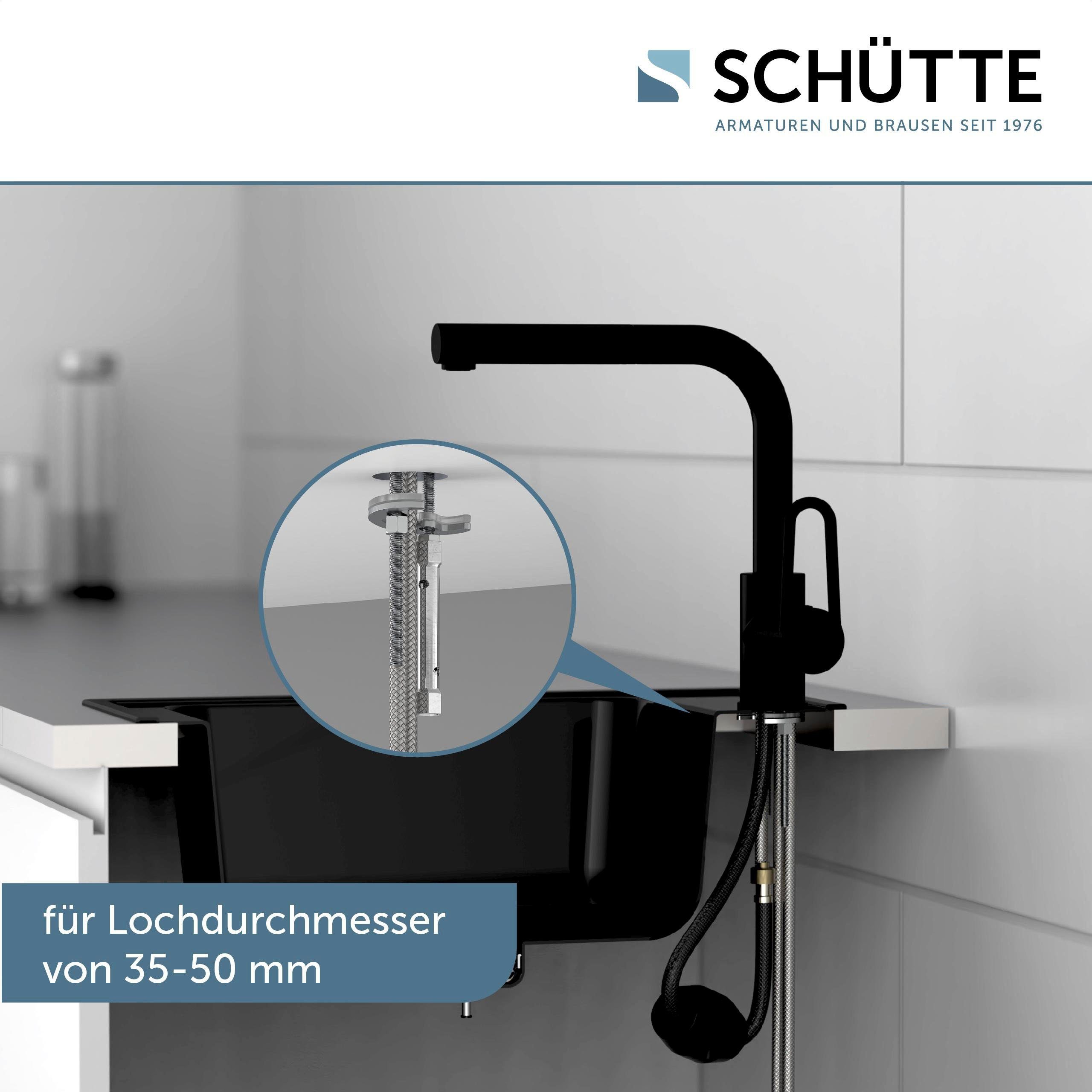 Schütte Gootsteen kraan Design met sproeikop, uittrekbaar, draaibaar, hoge druk