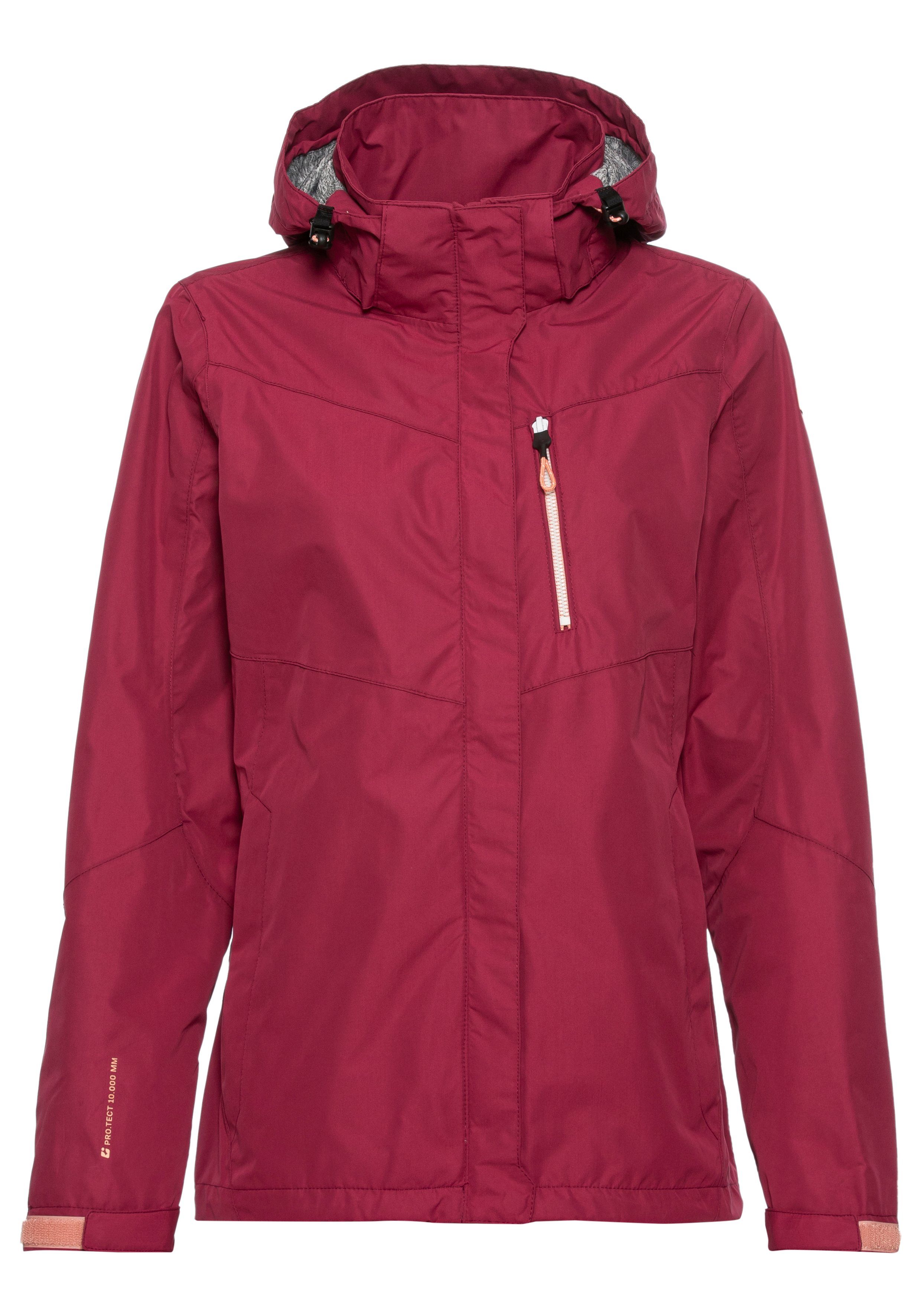 Killtec Regenjack Water- & winddicht & licht & afneembare capuchon