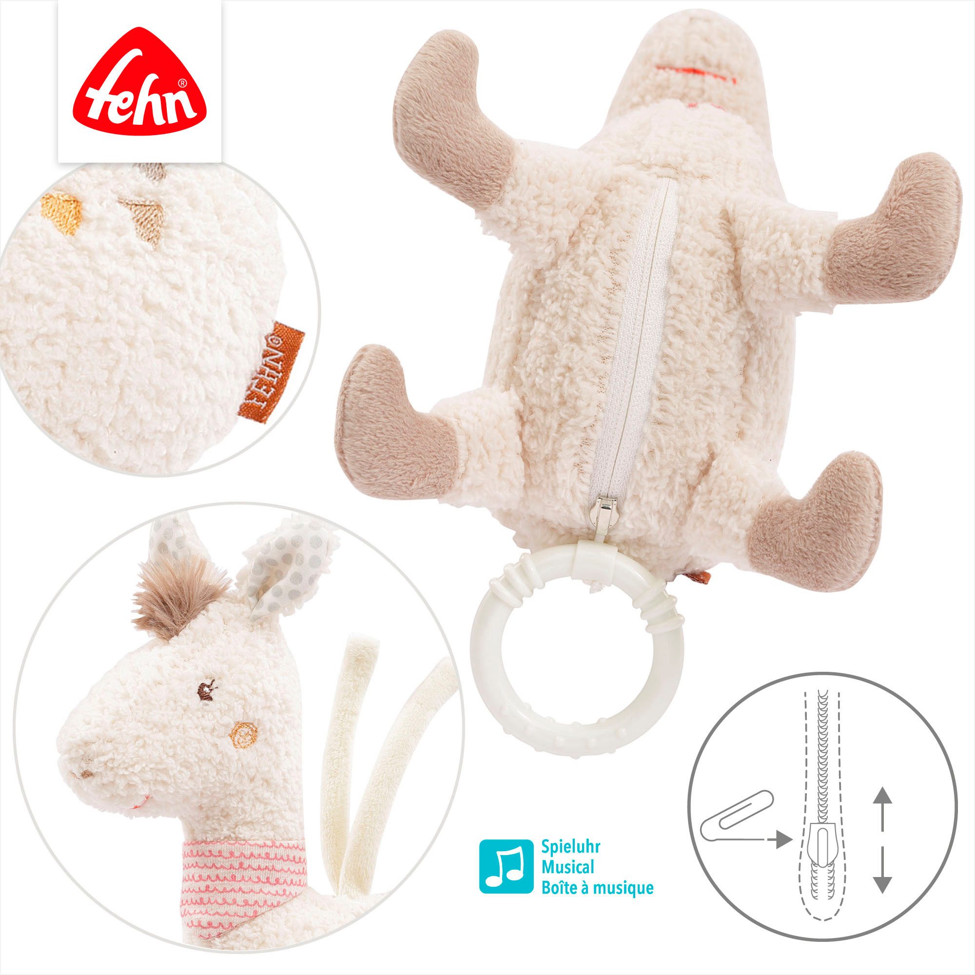 Fehn Speeldoosje Peru, lama