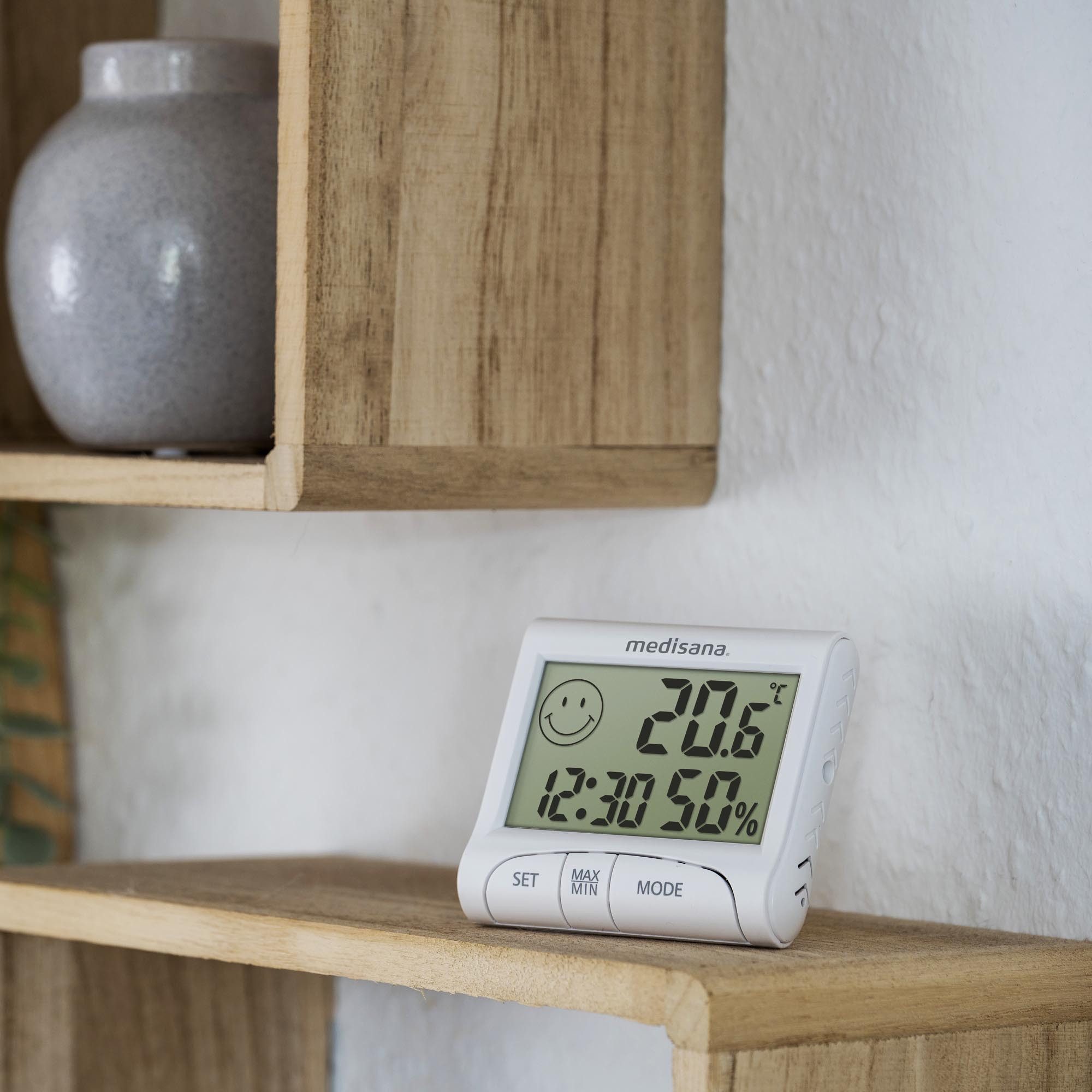 Medisana Weerstation voor binnen HG 100 Luchtvochtigheid, kamertemperatuur, hoogste en laagste waarden